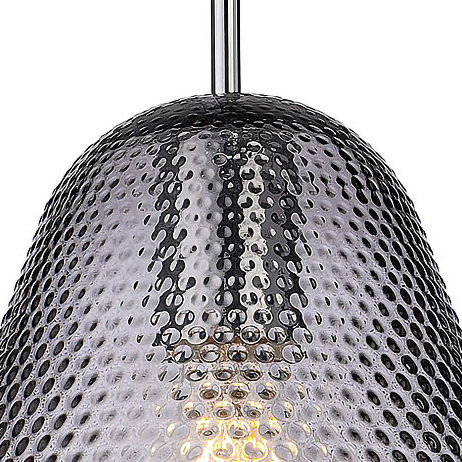 Firstlight Fortune Pendant Light Smoked Dimple in Chrome 2