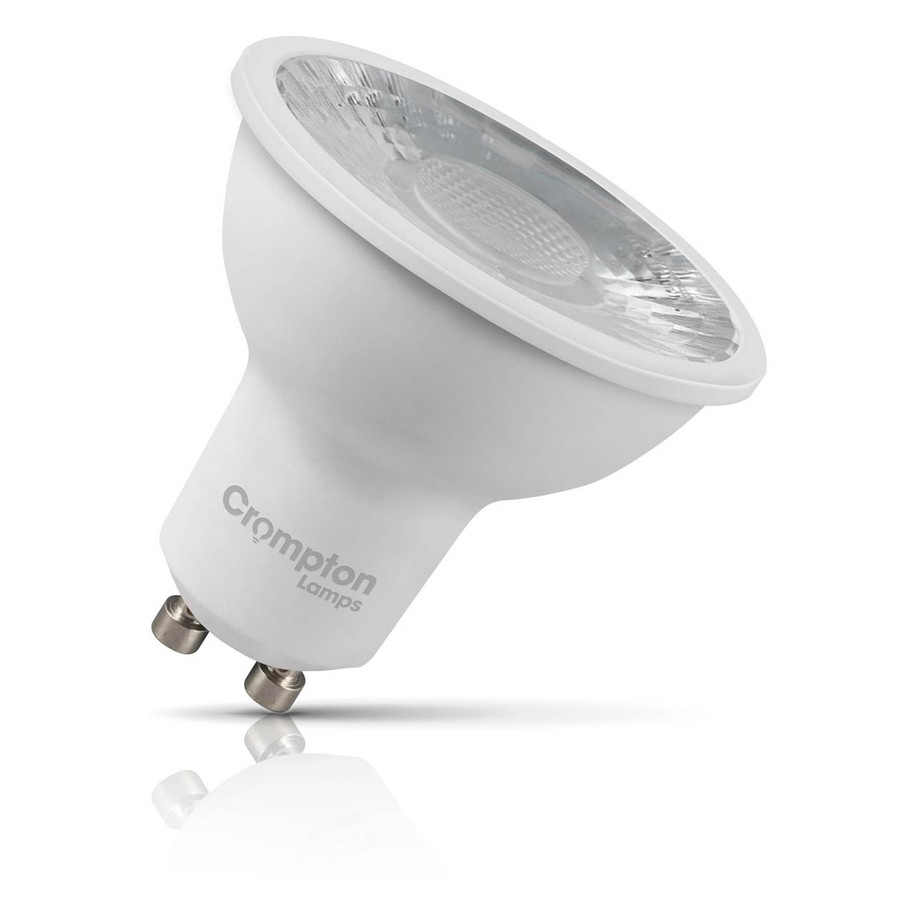 Crompton GU10 Spotlight LED Light Bulb 3.5W Dimmable 3000K Warm White 50W Eqv Halogen Replacement