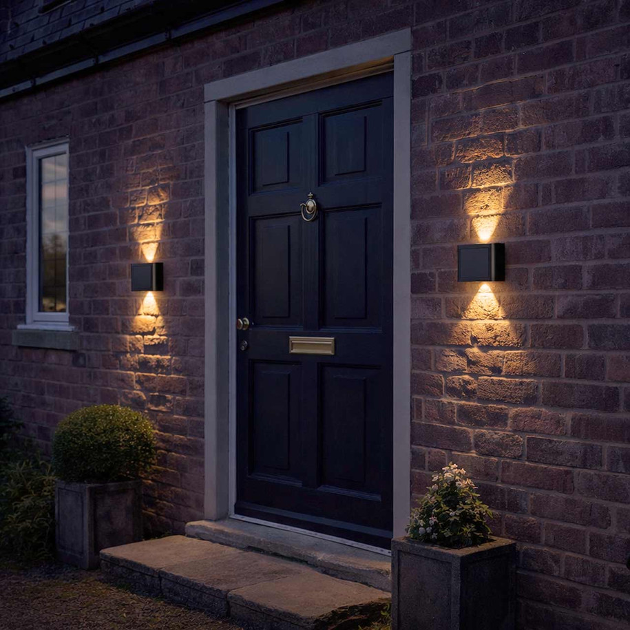 SuperBright LED 2-Way Solar Wall & Fence Light (2 Pack) 1