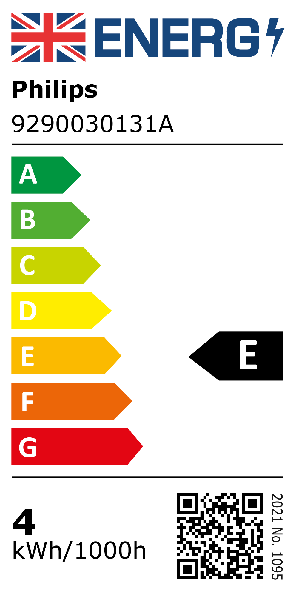 Energy Rating: 9290030131A Energy Rating: 9290030131A