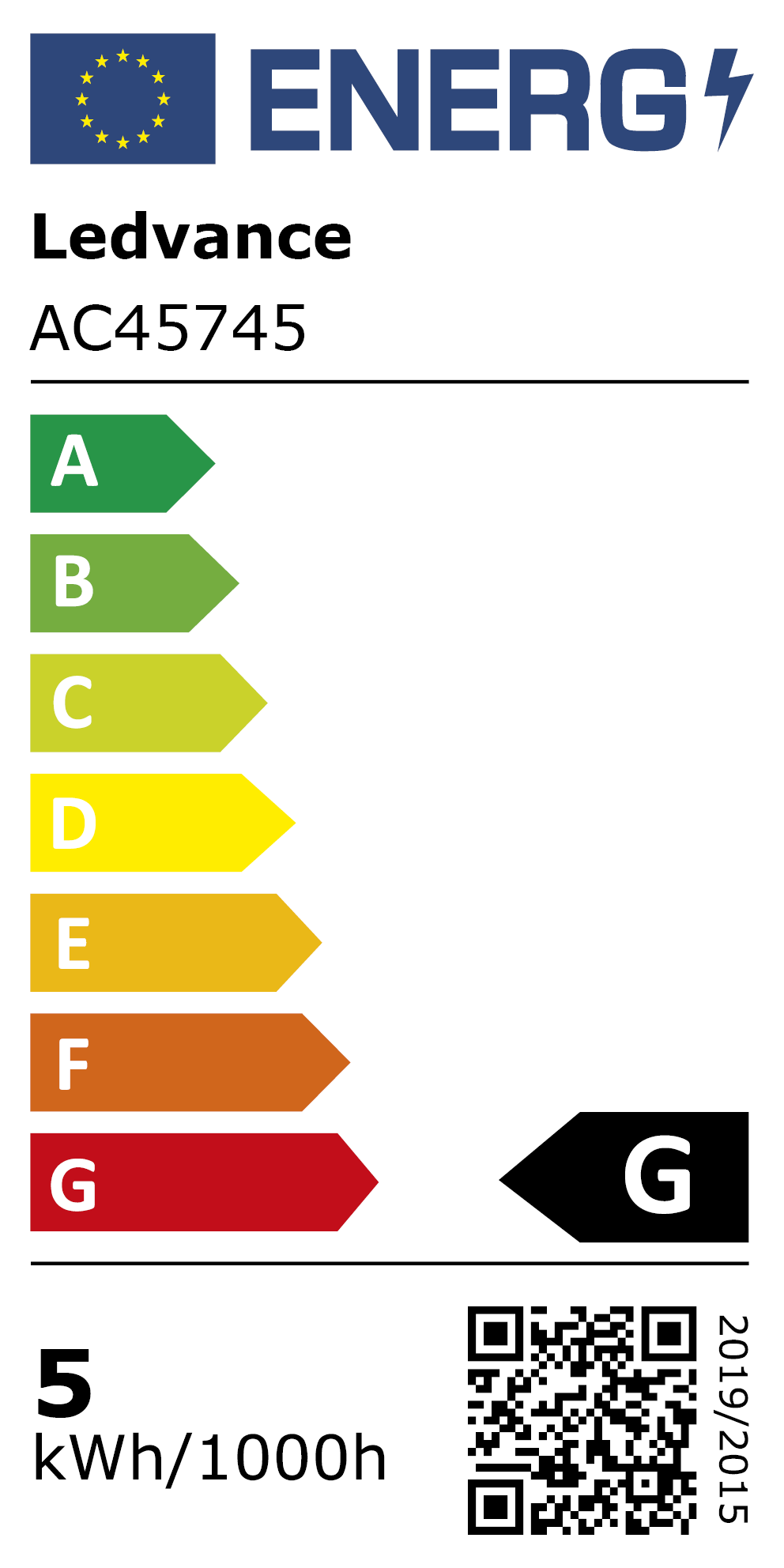 Energy Rating: AC45745
