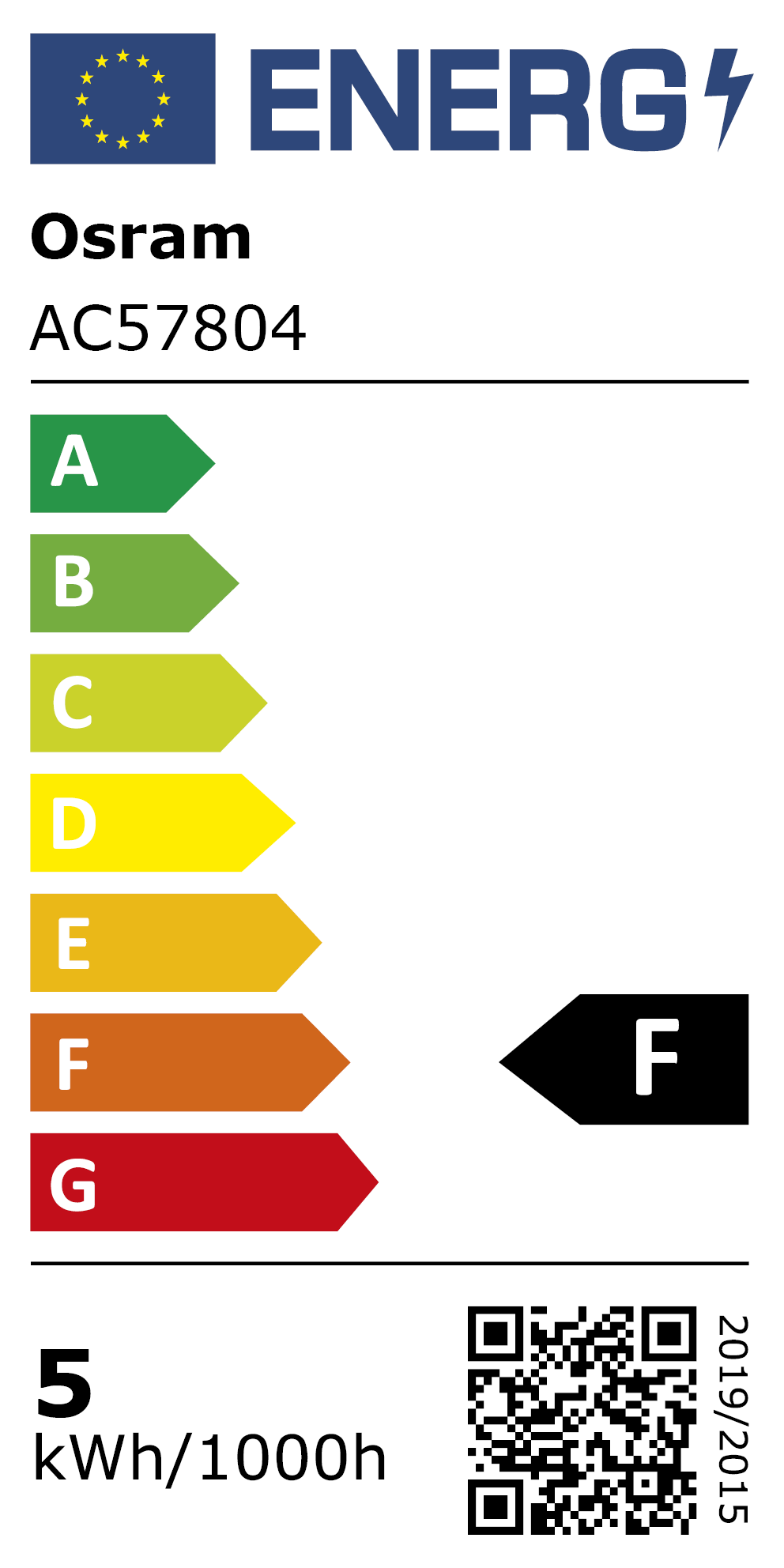 Energy Rating: AC57804