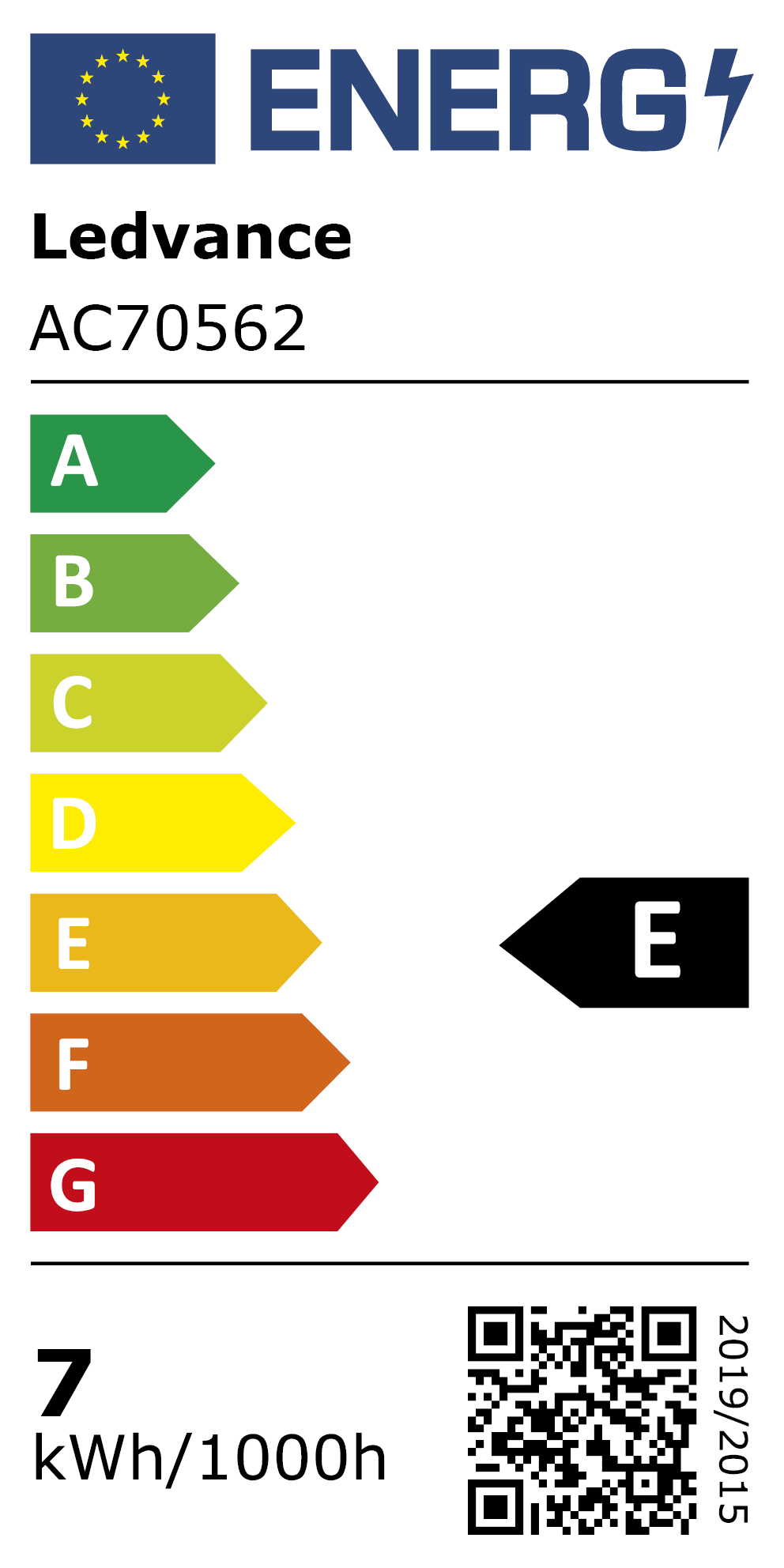 Energy Rating: AC70562