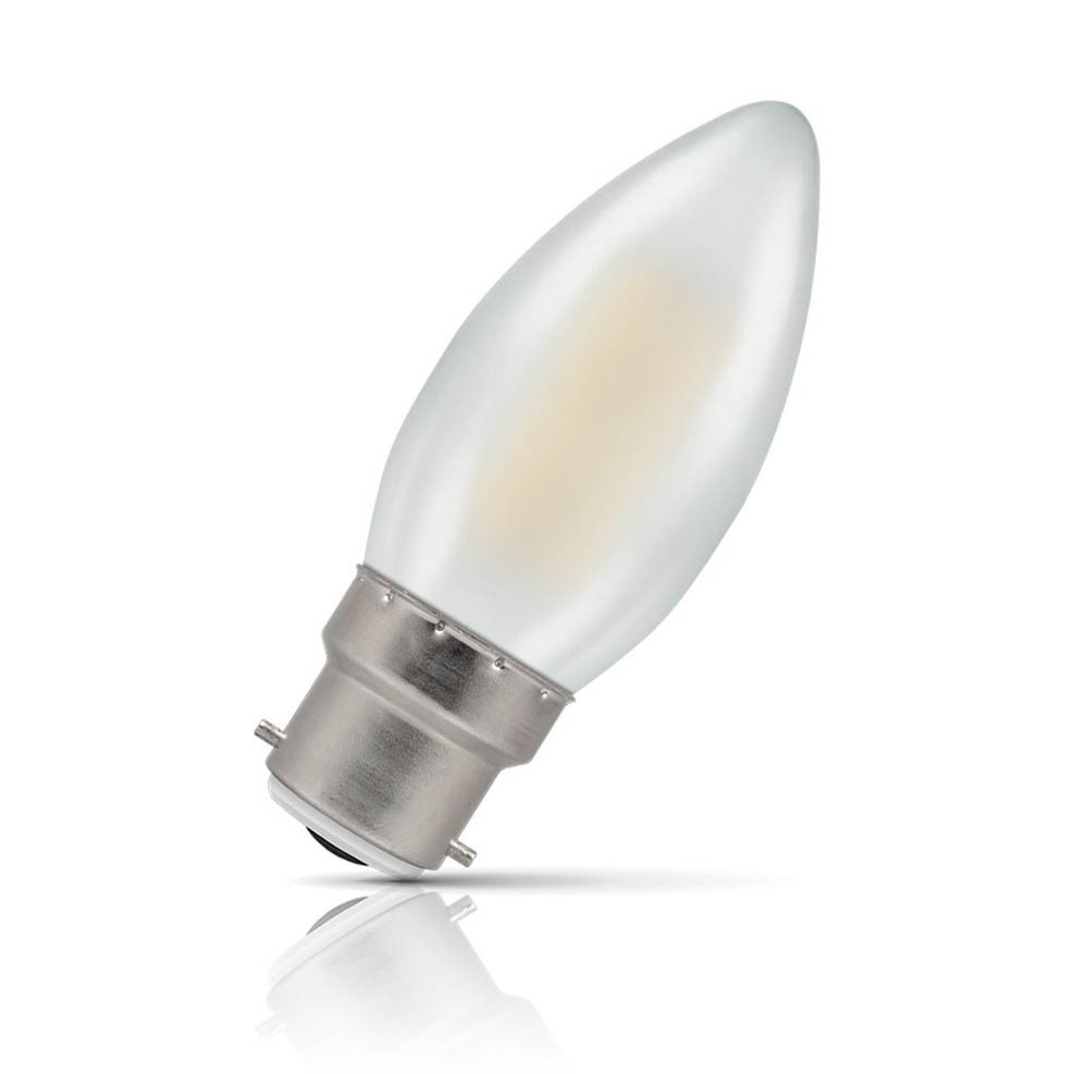 Photos - Light Bulb Crompton Candle LED  Dimmable B22 5W  Warm White Pearl (40W Eqv)