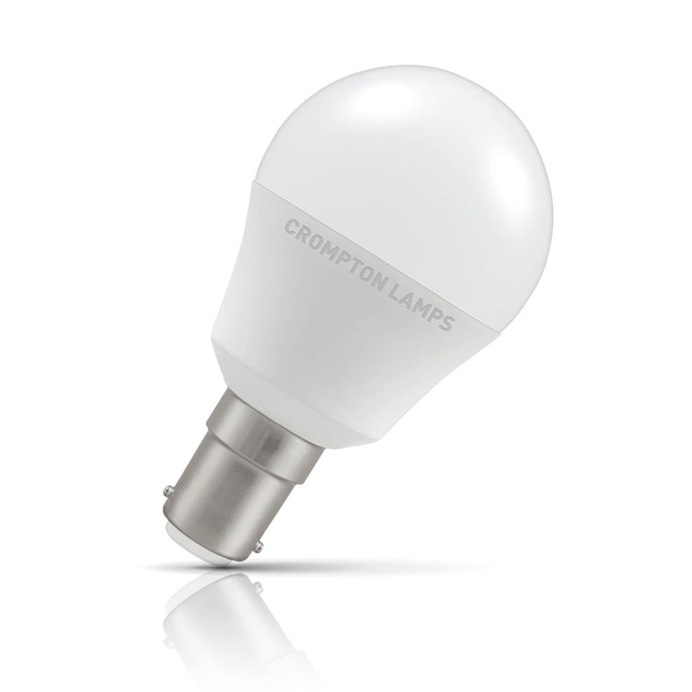 Photos - Light Bulb Crompton Golfball LED  B15 5W  Warm White Opal 11502 (40W Eqv)