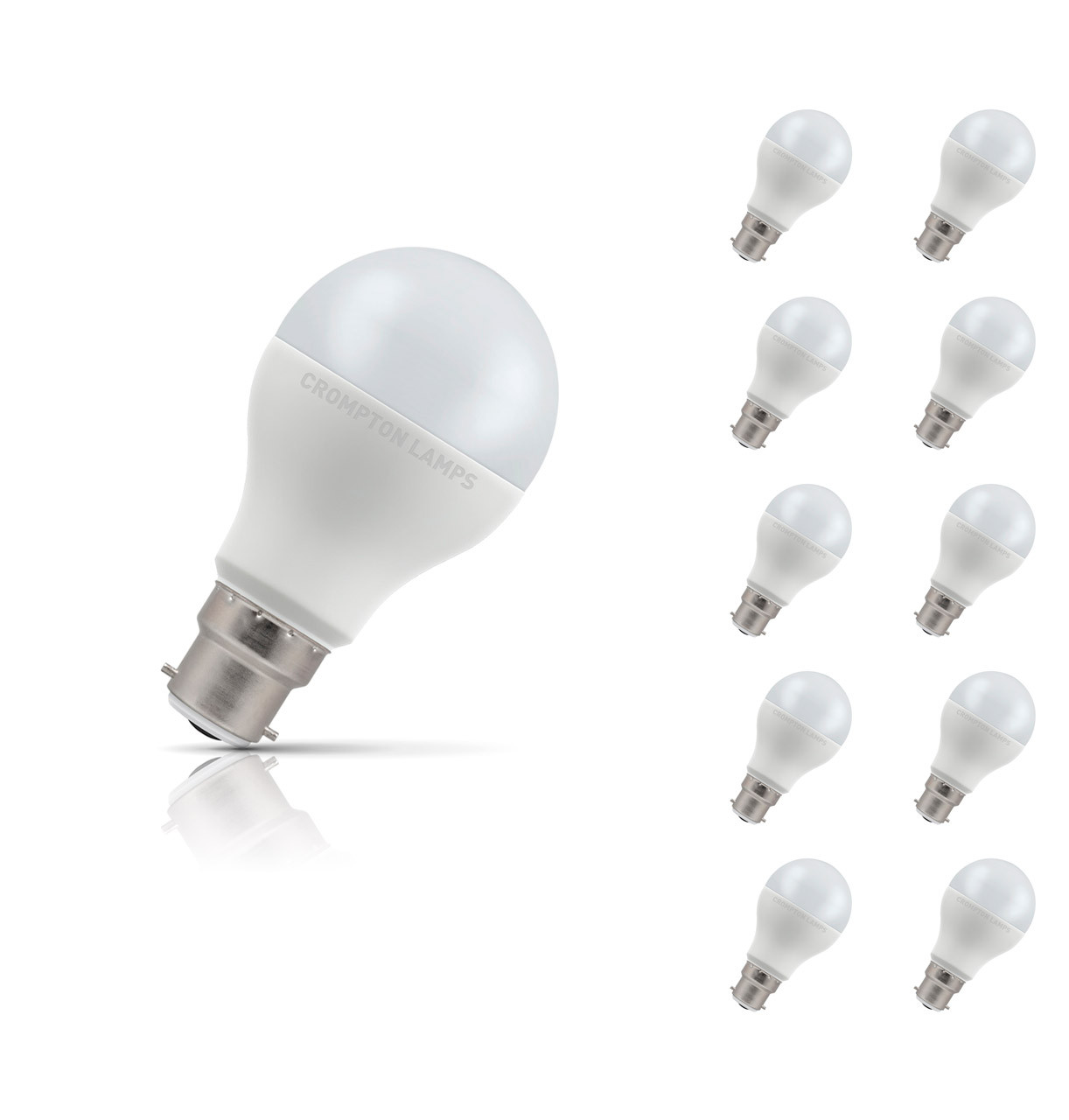 Photos - Light Bulb Crompton GLS LED  Dimmable B22 14W  Warm White 10-Pack (100W Eqv)