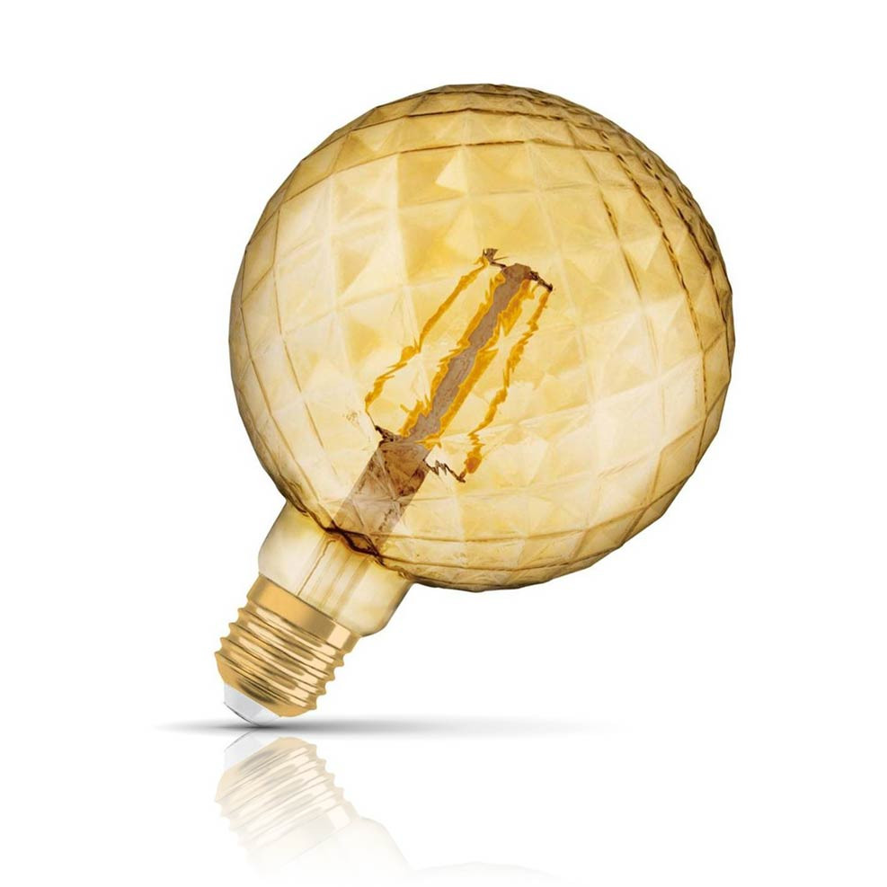 Osram Globe LED Light Bulb G125 E27 4W (40W Eqv) Extra Warm White Pinecone