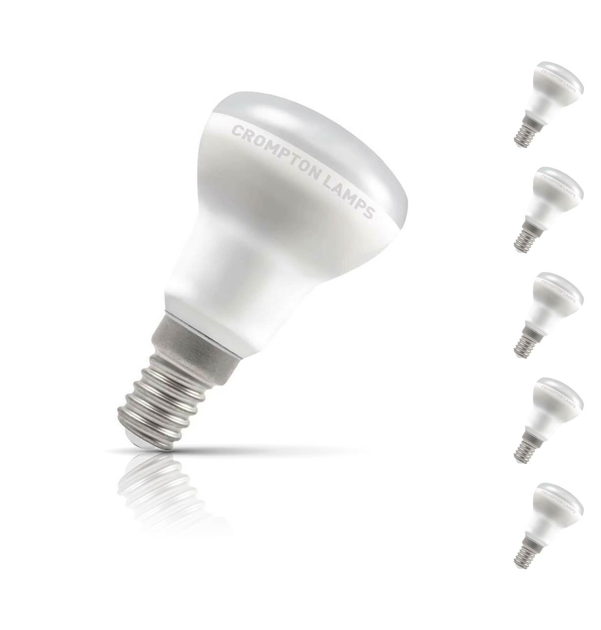 Crompton R39 Reflector LED Light Bulb E14 4.5W (35W Eqv) Warm White 5-Pack 120° Opal