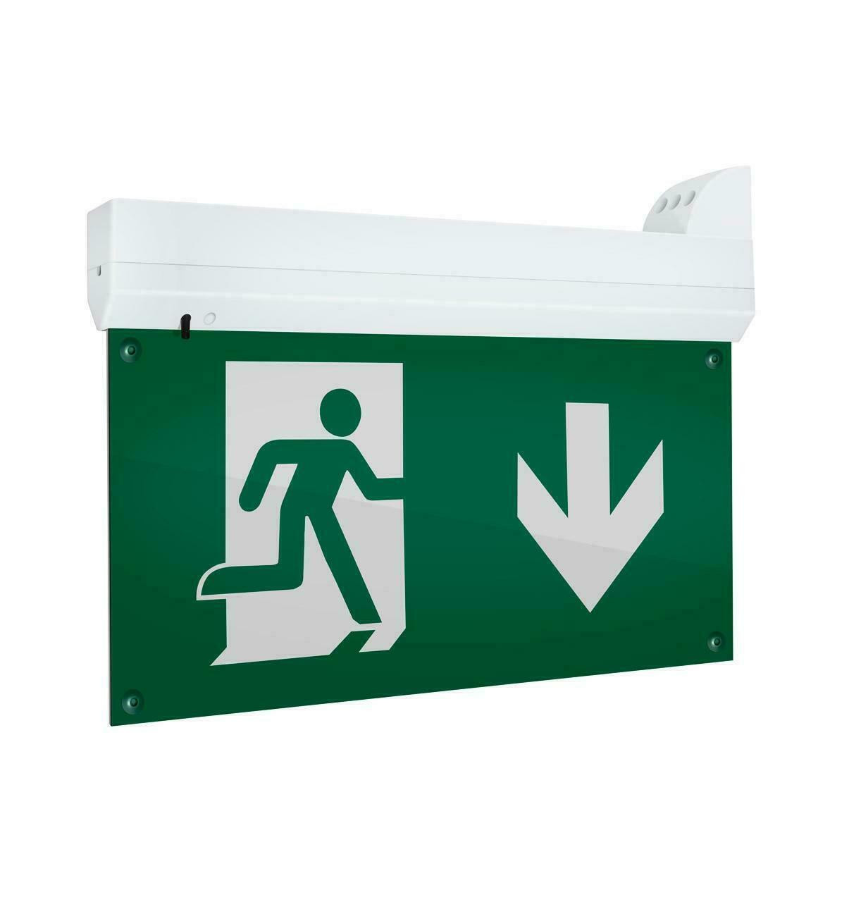 Phoebe LED Emergency Exit Blade 2W Daylight with Arrow Legends Krios