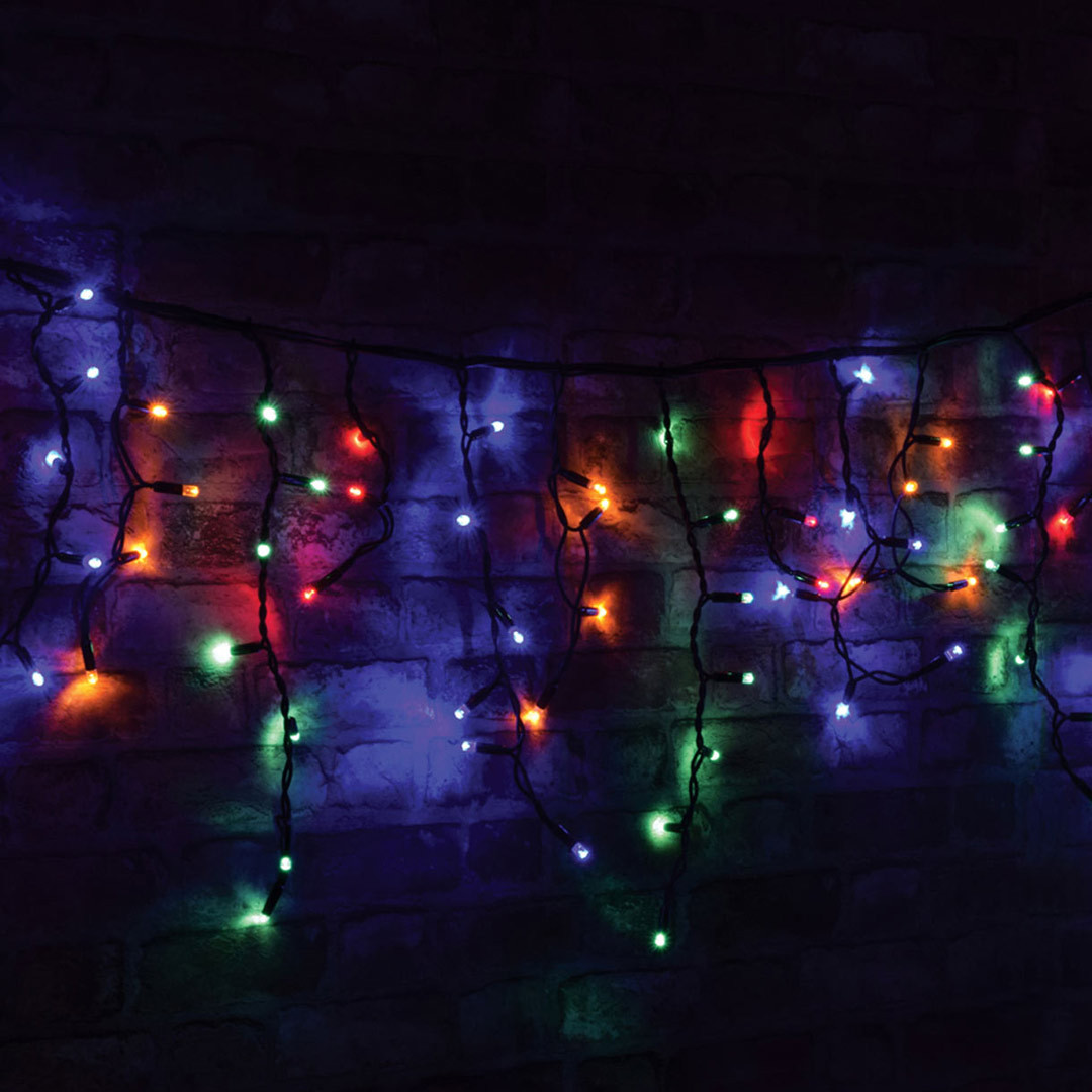 Photos - LED Strip Lyyt 3.6m 180 Multi-Coloured LED Connectible Multi-Sequence Icicle String 