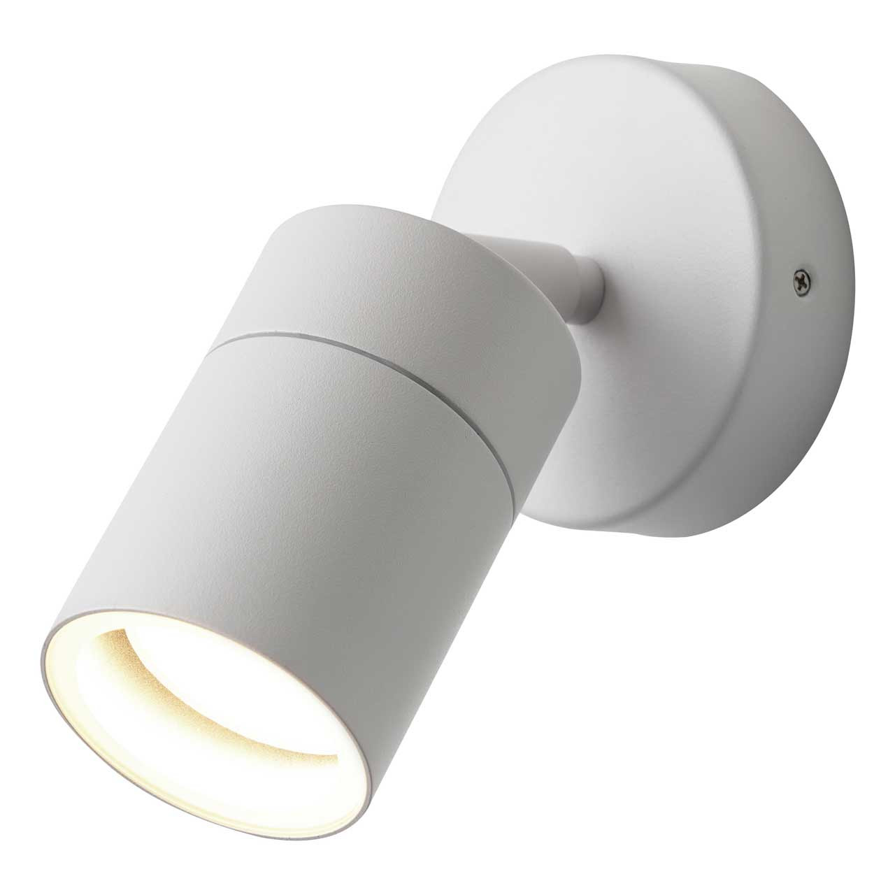 Zink LETO Adjustable Spotlight in White Outdoor Exterior Garden Wall Lights Zink LETO Adjustable Spotlight in White Outdoor Exterior Garden Wall Lights