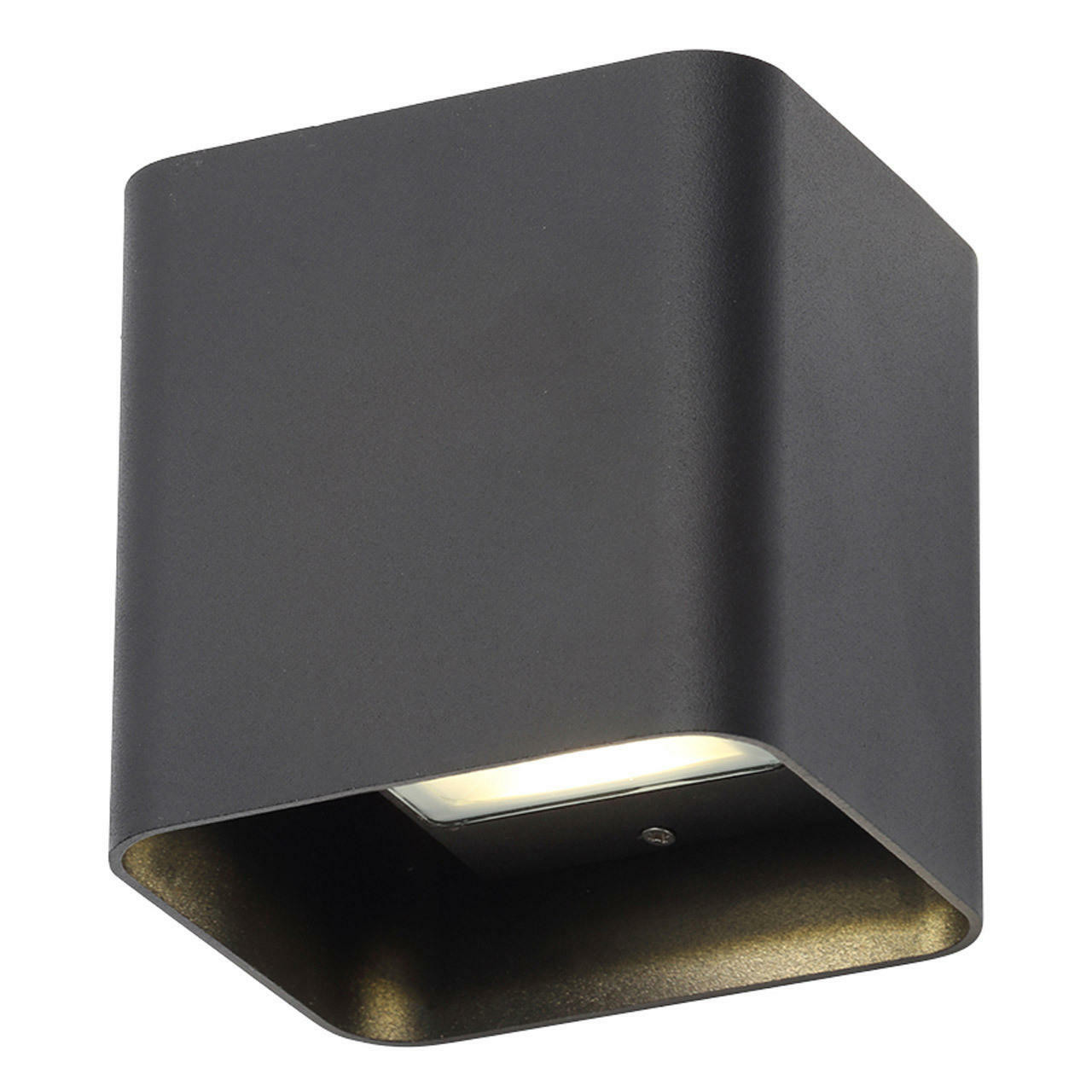 Zink HANA 8W LED Outdoor Up and Down Wall Light Black