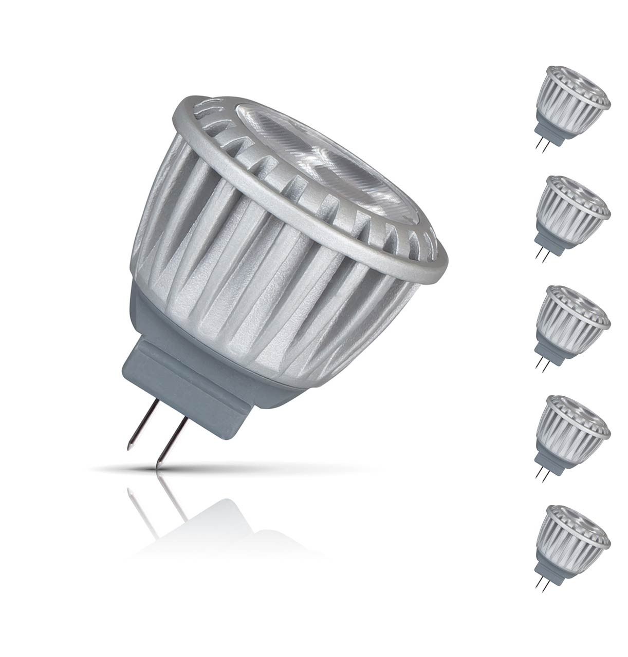 Photos - Light Bulb Crompton Lamps LED MR11 Bulbs 4W GU4 12V (5 Pack) Cool White 36°  (35W Eqv)