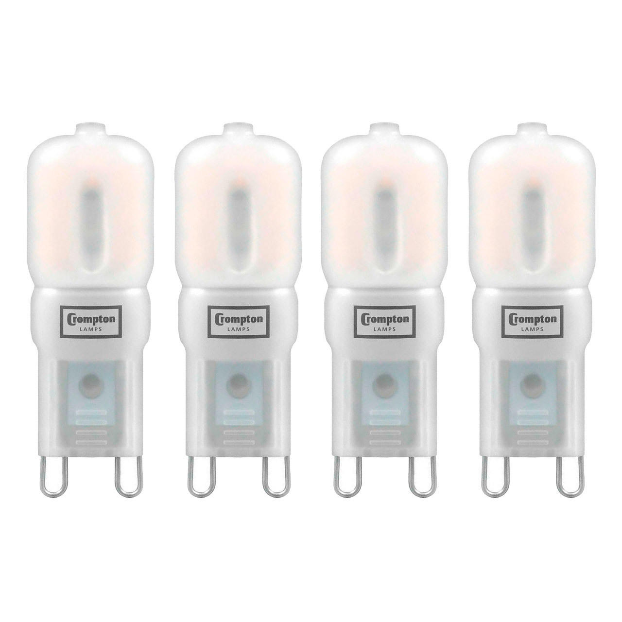 Image of Crompton G9 Capsule LED Light Bulb 2.5W (25W Eqv) Cool White 4-Pack Opal