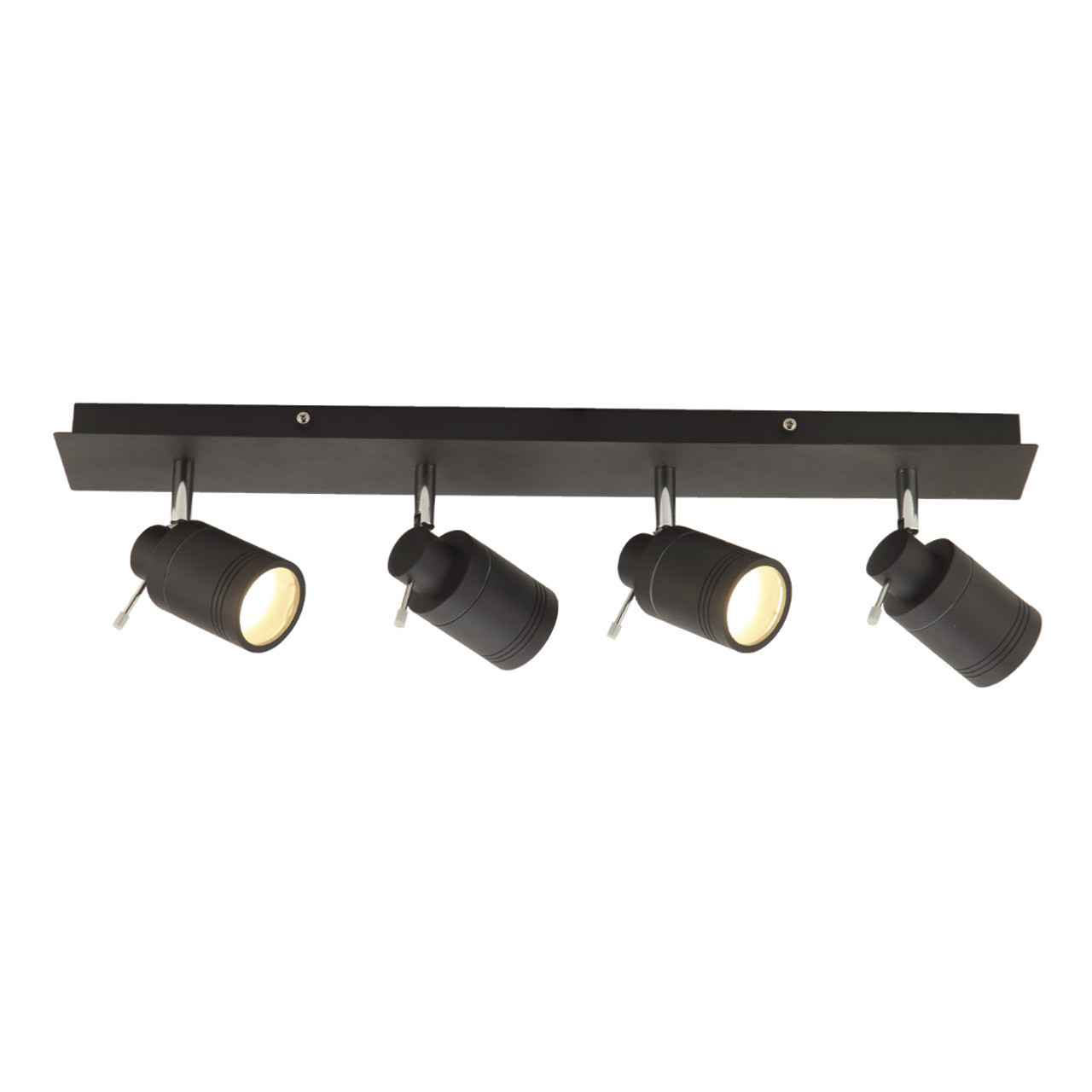 Photos - Chandelier / Lamp SPA Scorpius 4-Light Flush Light Bar Spotlight Matte Black -22560-MBLK 