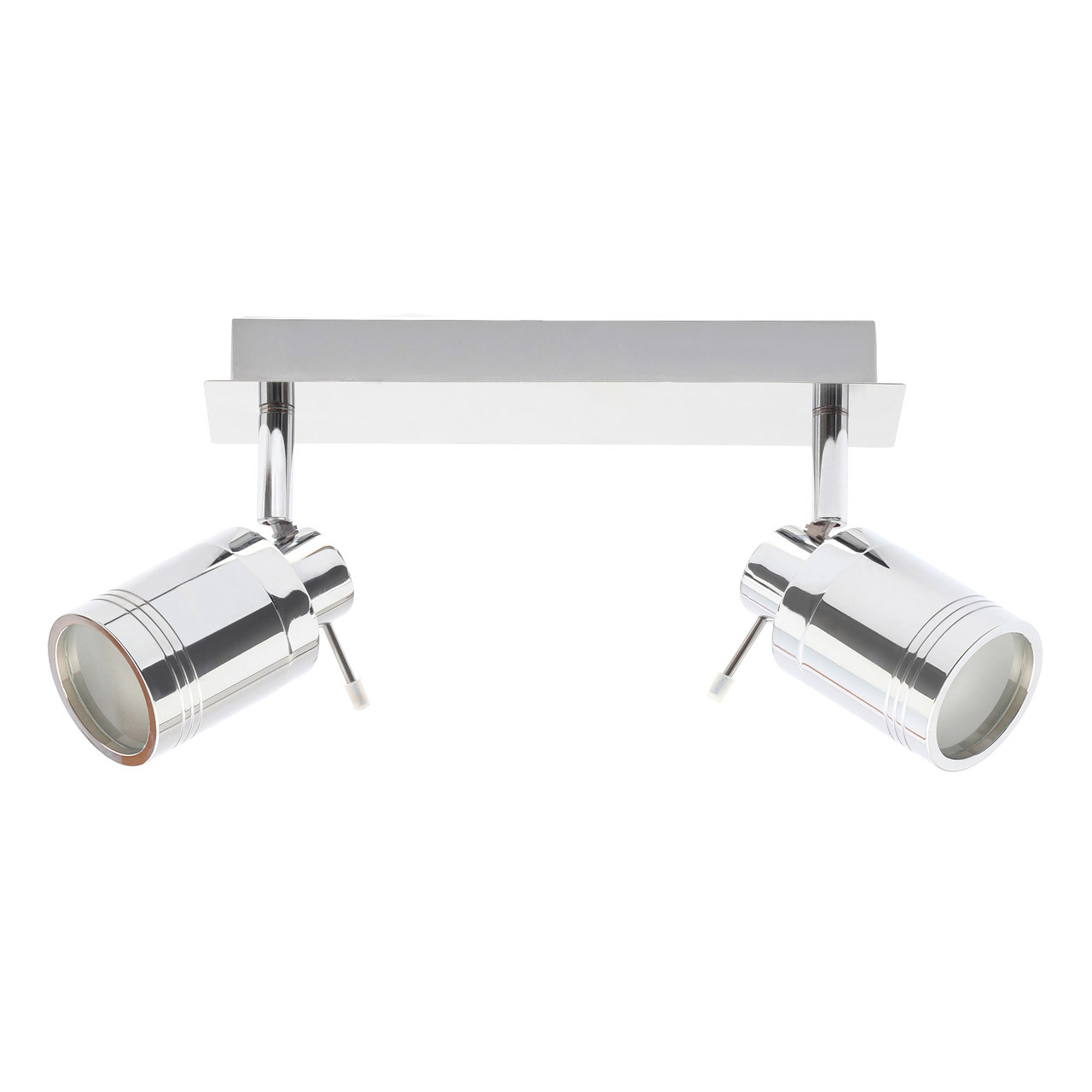 Photos - Chandelier / Lamp SPA Scorpius 2-Light Flush Light Bar Spotlight Chrome -31292-CHR 