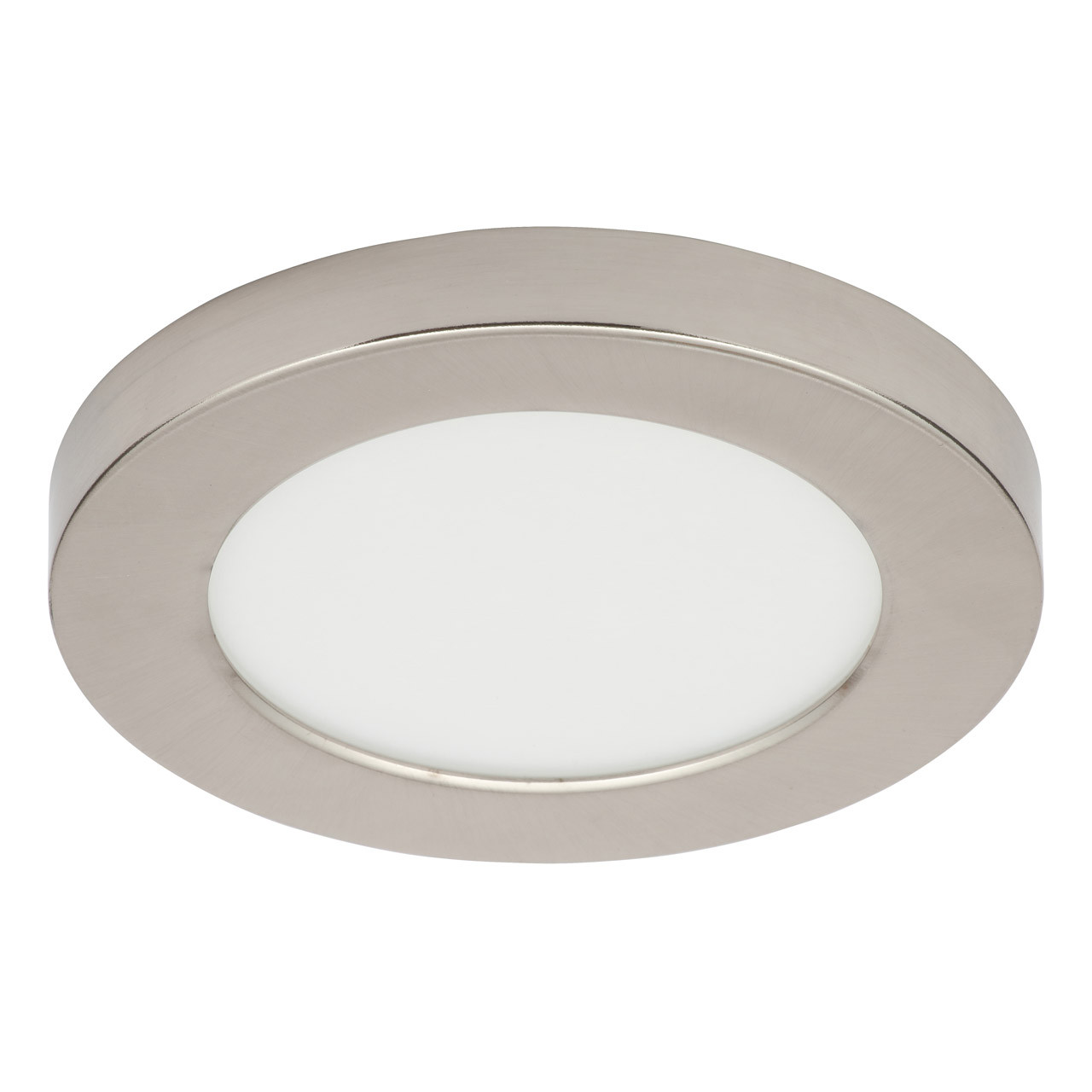 Photos - Chandelier / Lamp SPA 139mm Tauri LED Flush Ceiling Light Ring Satin Nickel -34010-SNIC 