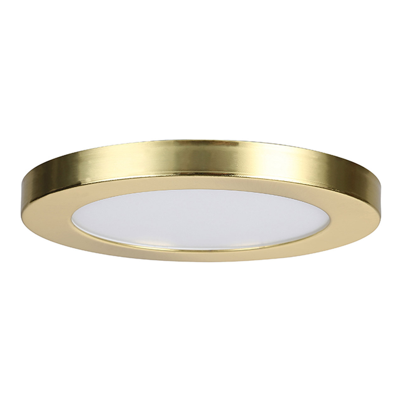 Photos - Chandelier / Lamp SPA 164mm Tauri LED Flush Ceiling Light Ring Satin Brass -35715 