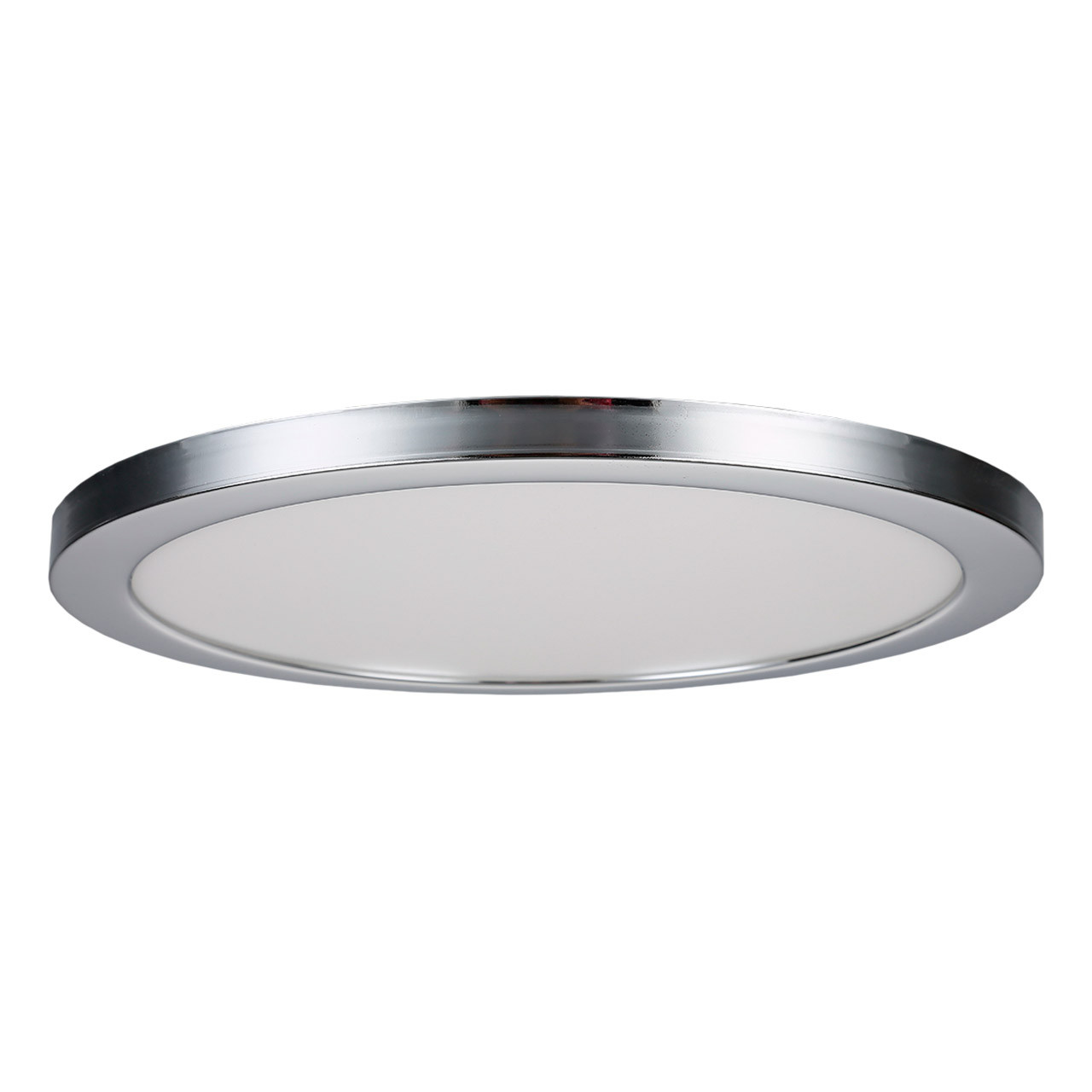 Photos - Chandelier / Lamp SPA 290mm Tauri LED Flush Ceiling Light Ring Chrome -35722 