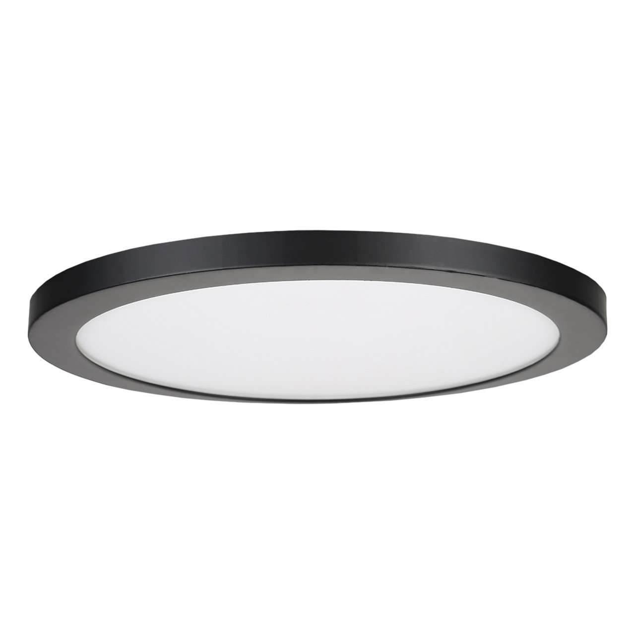 Photos - Chandelier / Lamp SPA 290mm Tauri LED Flush Ceiling Light Ring Satin Black -35720 