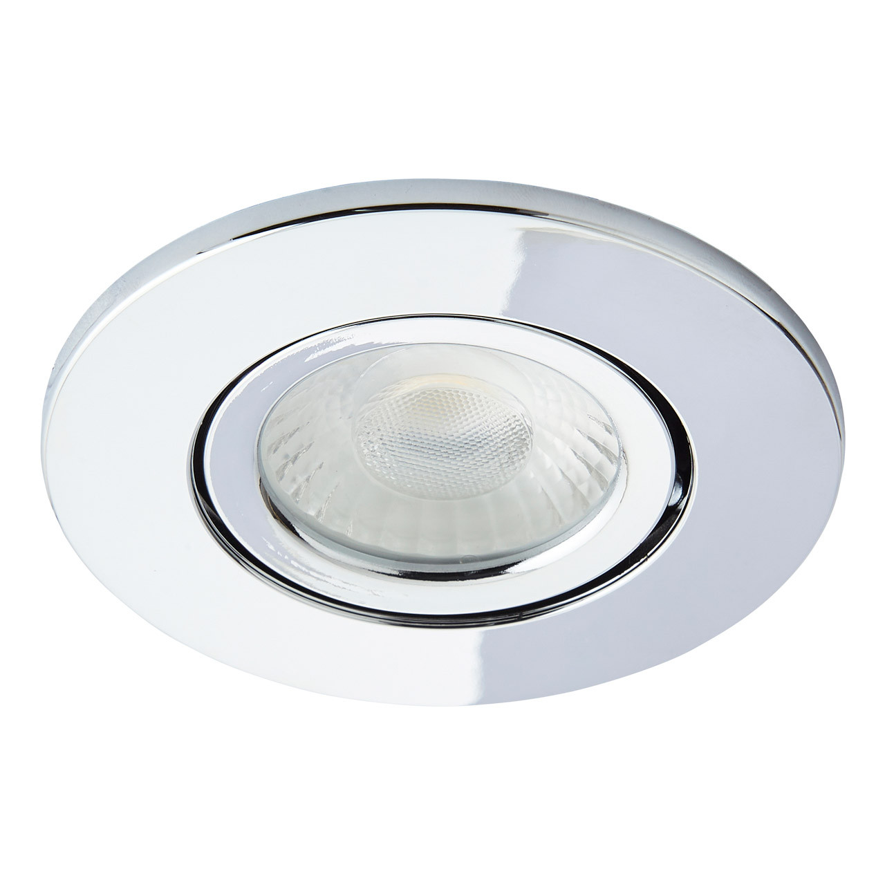 Photos - Chandelier / Lamp SPA Como LED Tiltable Fire Rated Downlight 5W Dimmable Cool White Chrome I 