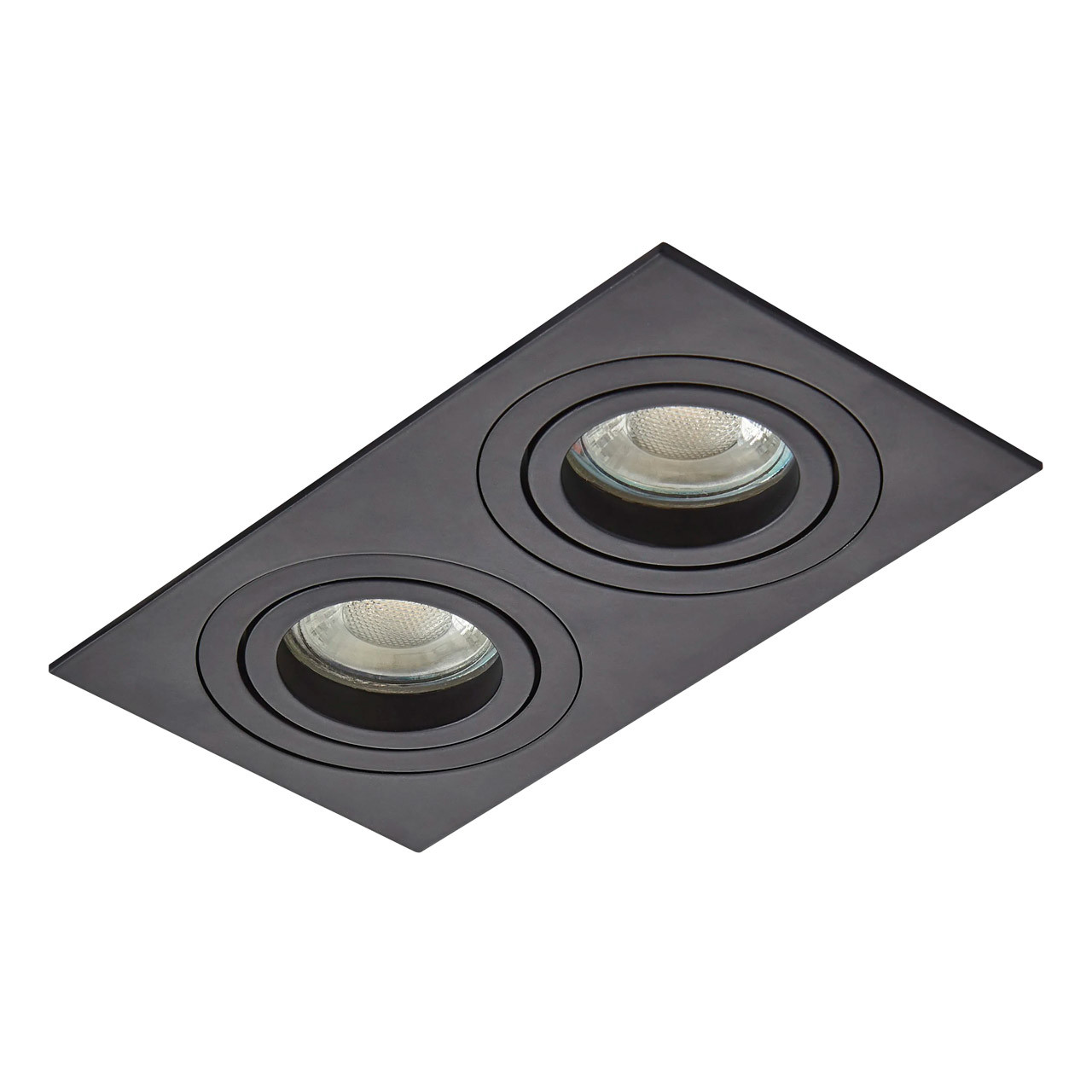 Photos - Floodlight / Street Light Inlight Pasto Double Adjustable Downlight Black INL-38618-BLK