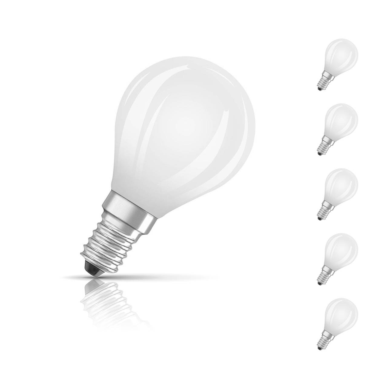 Photos - Light Bulb LEDVANCE Golfball LED  E14 5.5W  Warm White 5-Pack AC45 (60W Eqv)
