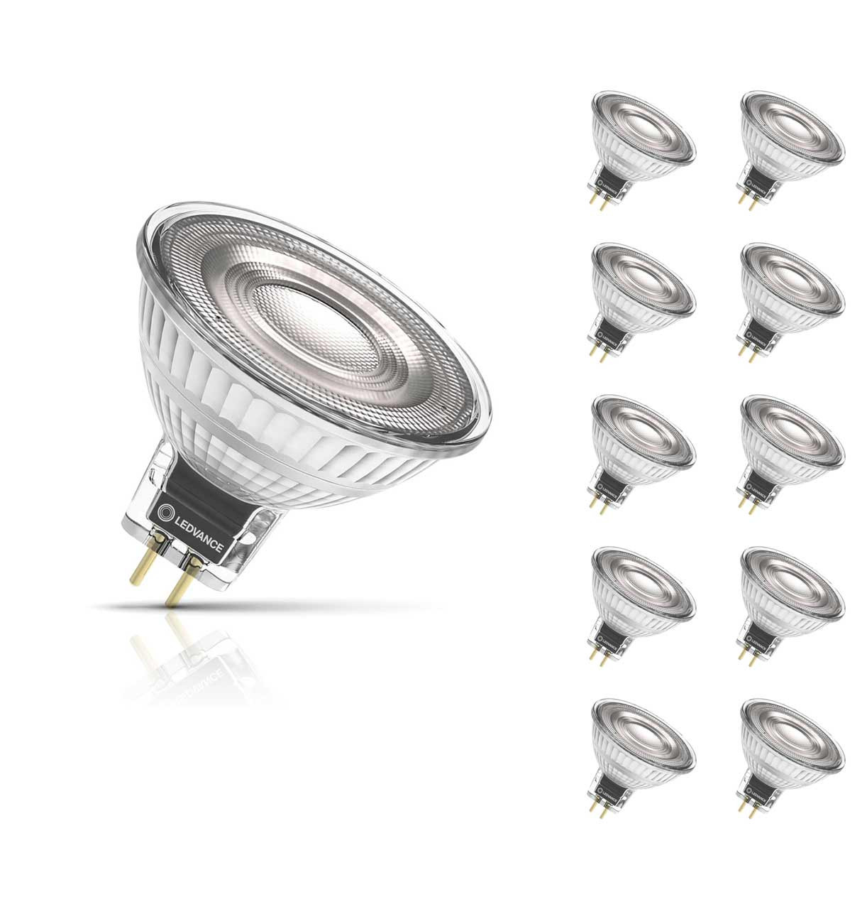 Photos - Light Bulb LEDVANCE LED MR16 Bulbs 5W GU5.3 12V Performance Class  Warm Whit (10 Pack)