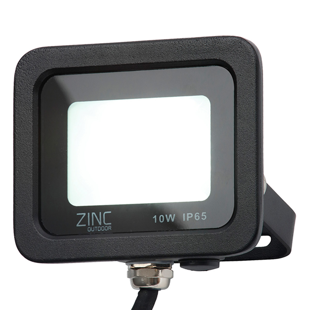 Photos - Floodlight / Street Light Zink OTLEY LED Slimline Floodlight 10W Daylight 180° Black ZN-34354-BLK