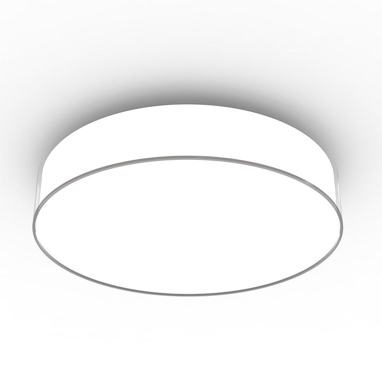 NxtGen Texas LED Flush Ceiling Light 17W Cool White Opal and White