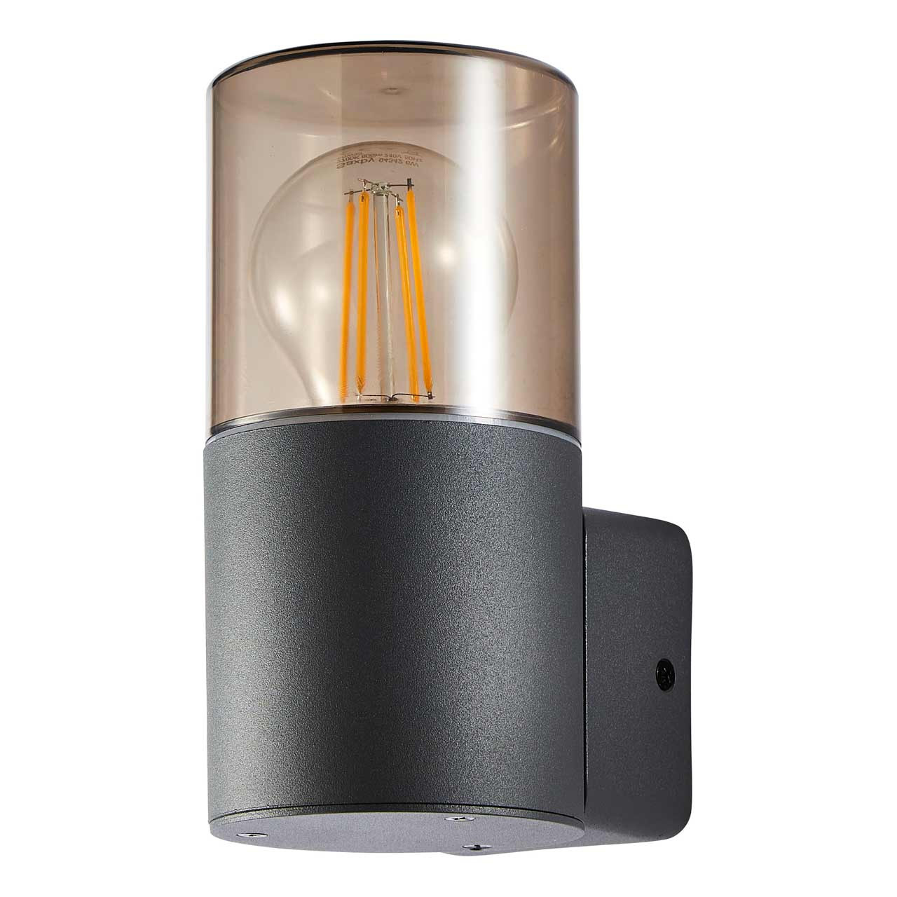 Zink BEATA Round Outdoor Wall Lantern Grey/Smoke