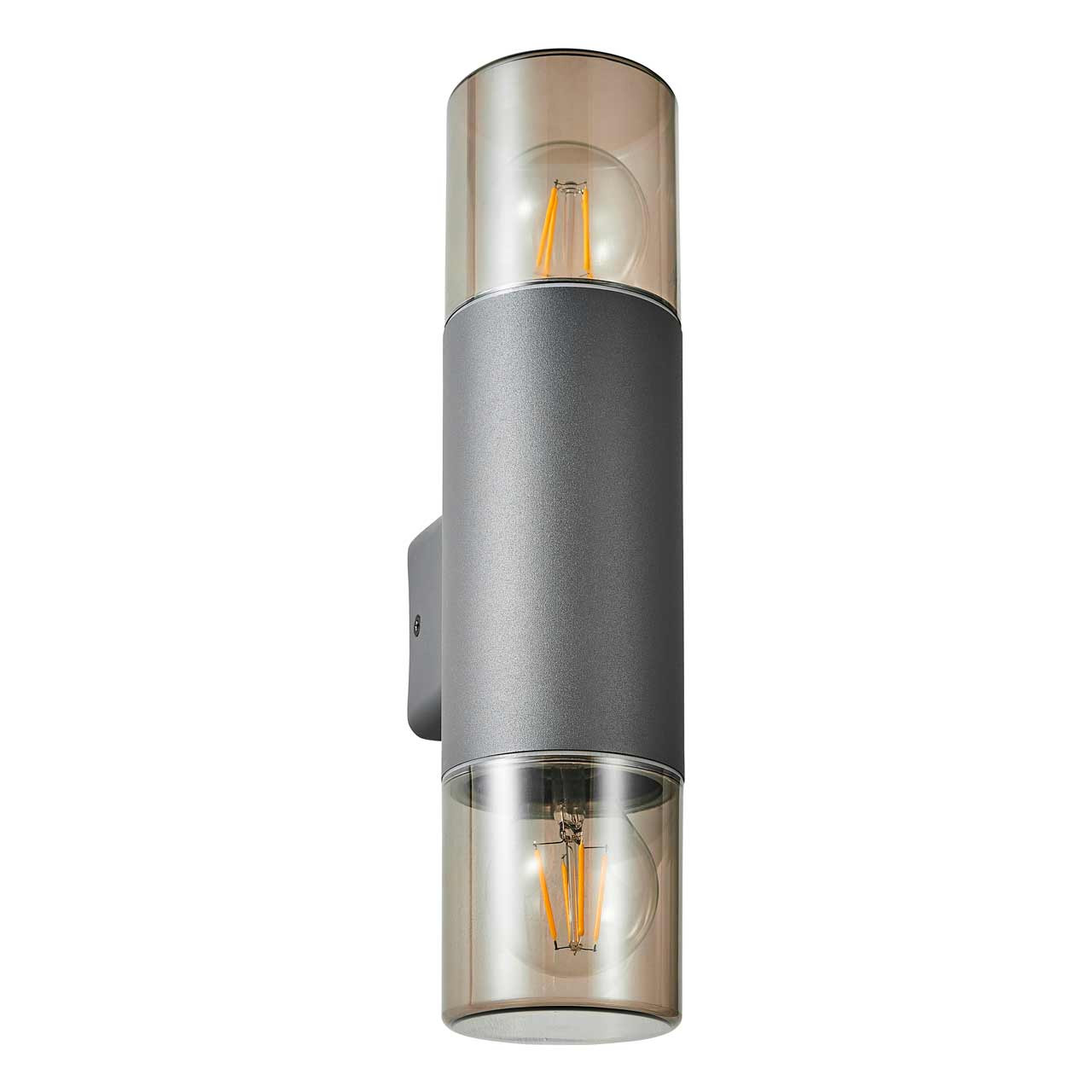 Zink BEATA Outdoor Up and Down Wall Light Grey/Smoke