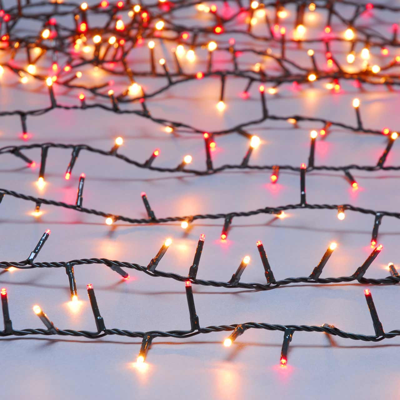 Festive 49.9m Indoor & Outdoor Compact Lights String Lights 2000 Red & Warm White LEDs
