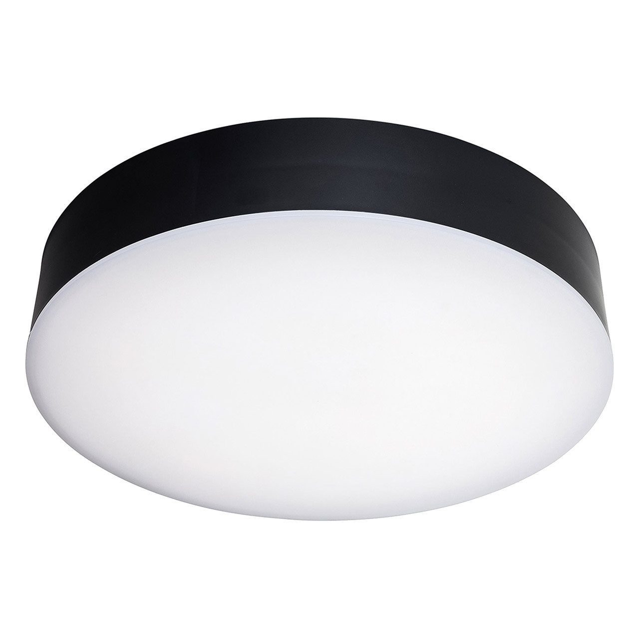 Photos - Chandelier / Lamp FirstLight Glaze Modern Style LED Ceiling Light 21W Warm White in Black an 