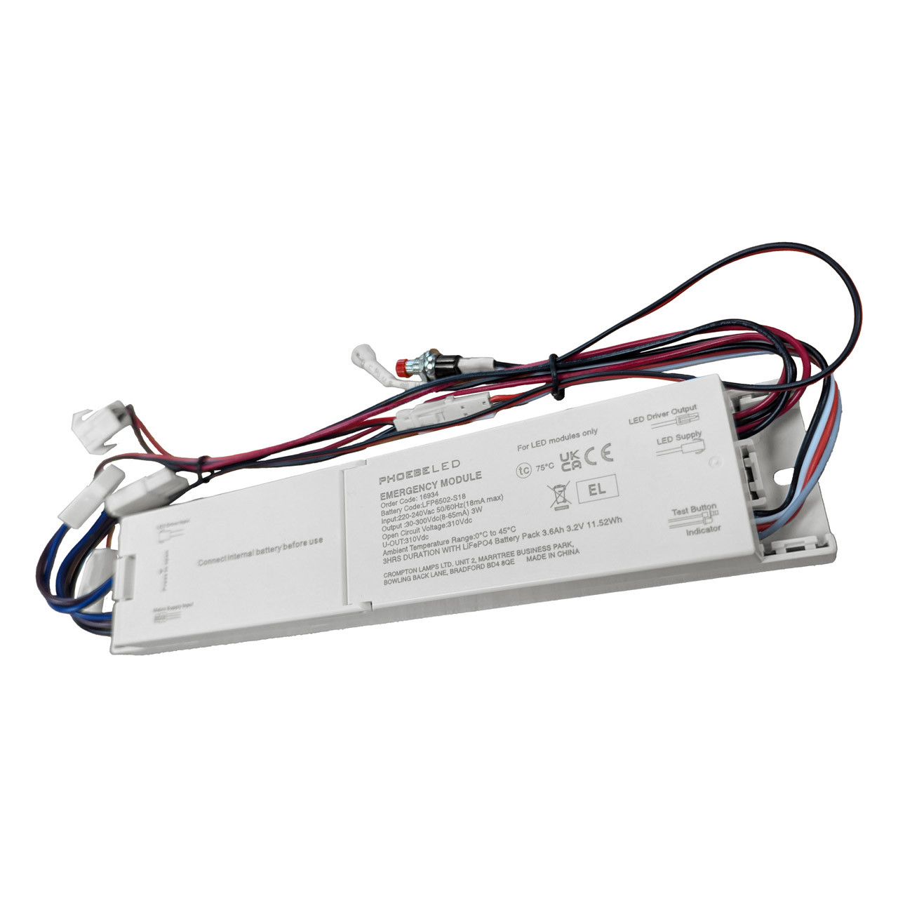 Image of Phoebe LED Plug & Play 3-Hour Emergency Pack 3W for Oracle Plus and Lykos Plus Manual Test