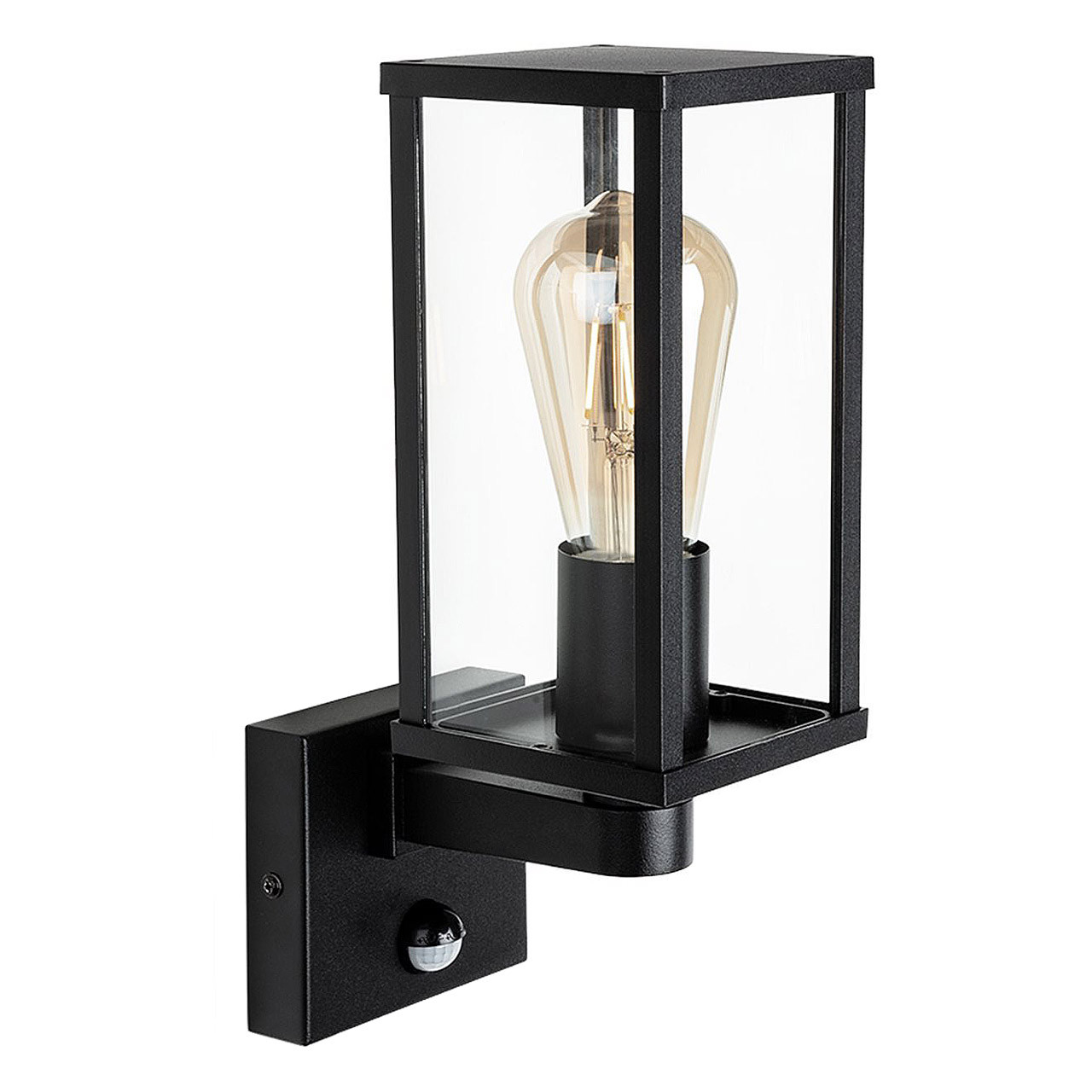 Image of Firstlight Dakota Contemporary Style Up Lantern PIR Sensor Black