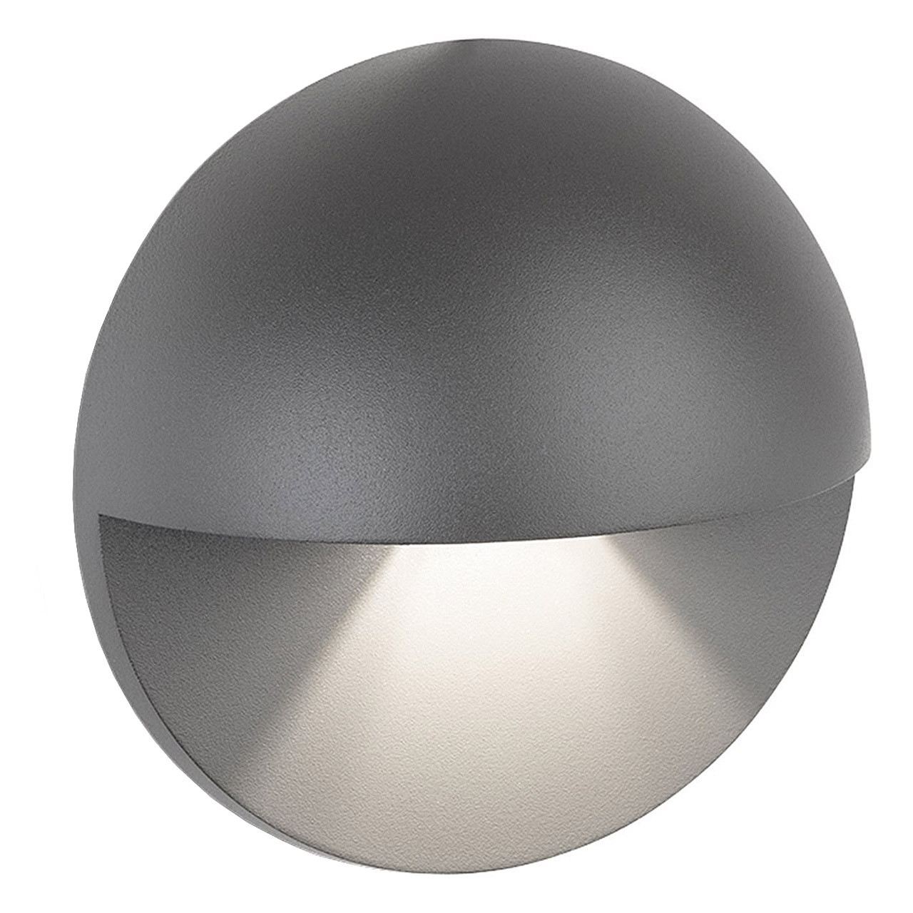 Firstlight Perth LED Wall and Step Light 7.5W Compact Cool White in Graphite Outdoor Garden