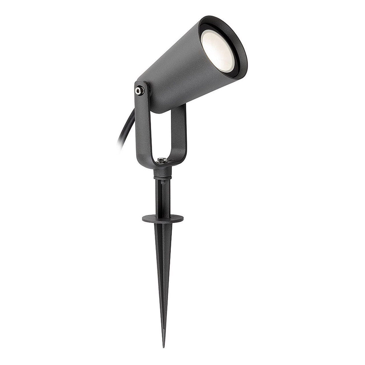 Firstlight Cobra LED Garden Spike 6.5W Conical Cool White in Graphite Outdoor Light