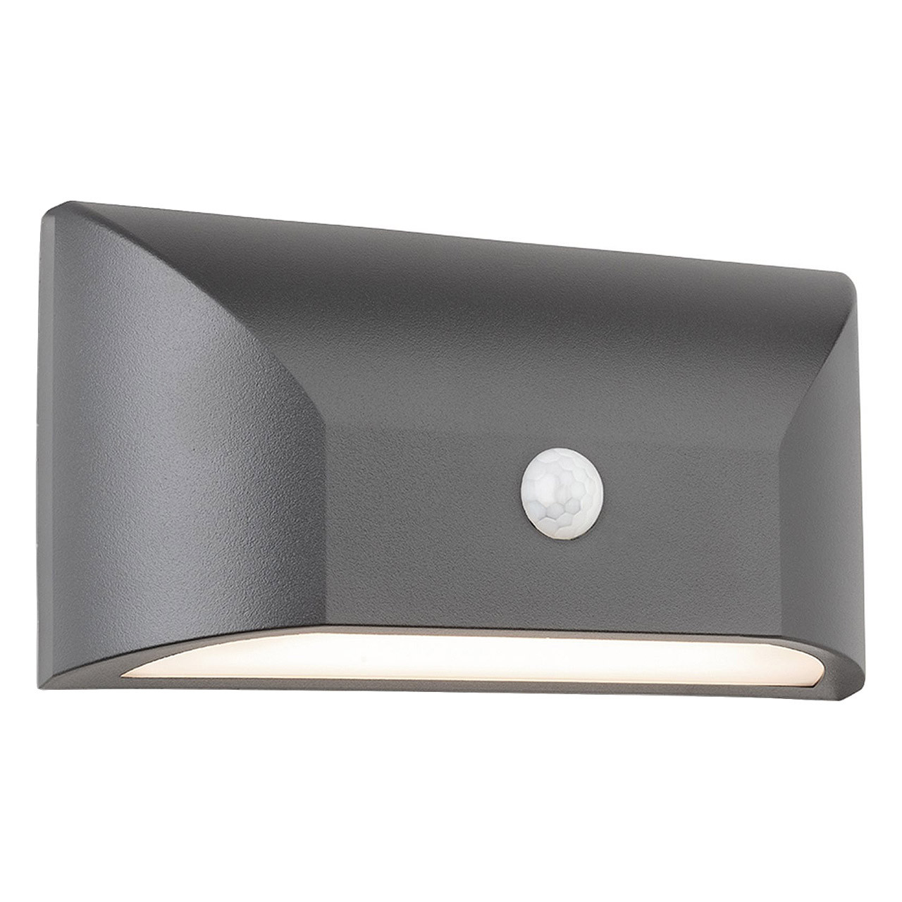 Firstlight Mission LED Anti-Corrosion Downlight 6W PIR Sensor Warm White in Graphite Outdoor Garden Light