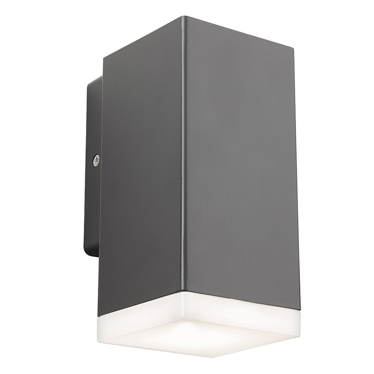 Firstlight Kuga Square LED Anti-Corrosion Downlight 5W Cool White in Graphite Outdoor Garden Light