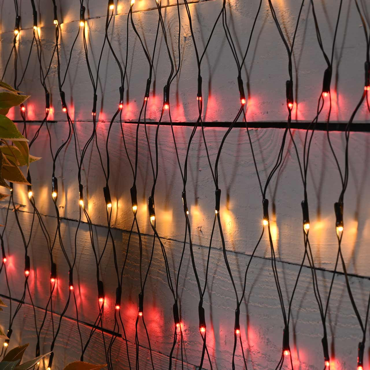 Image of Festive Indoor & Outdoor 350cm x 120cm Firefly Net Lights Red & Warm White LEDs