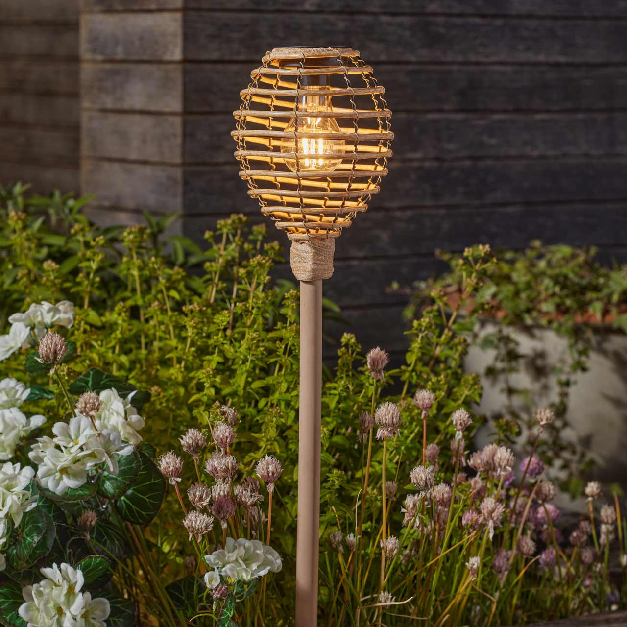 Image of Smart Solar Lumina LED Solar Stake Light (2 Pack) - Natural