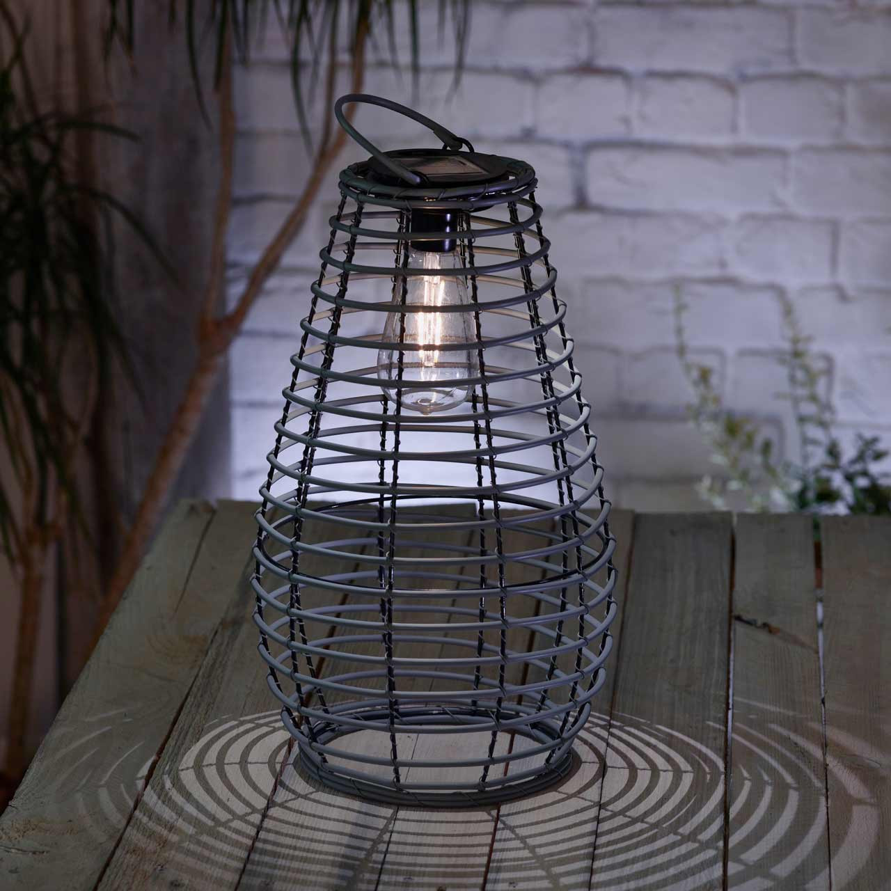 Image of Smart Solar Venus LED Solar Lantern - Slate