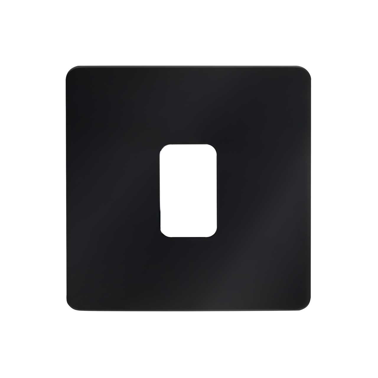 Image of Culina Kinetic Plated 1 Gang Surround Black Chrome