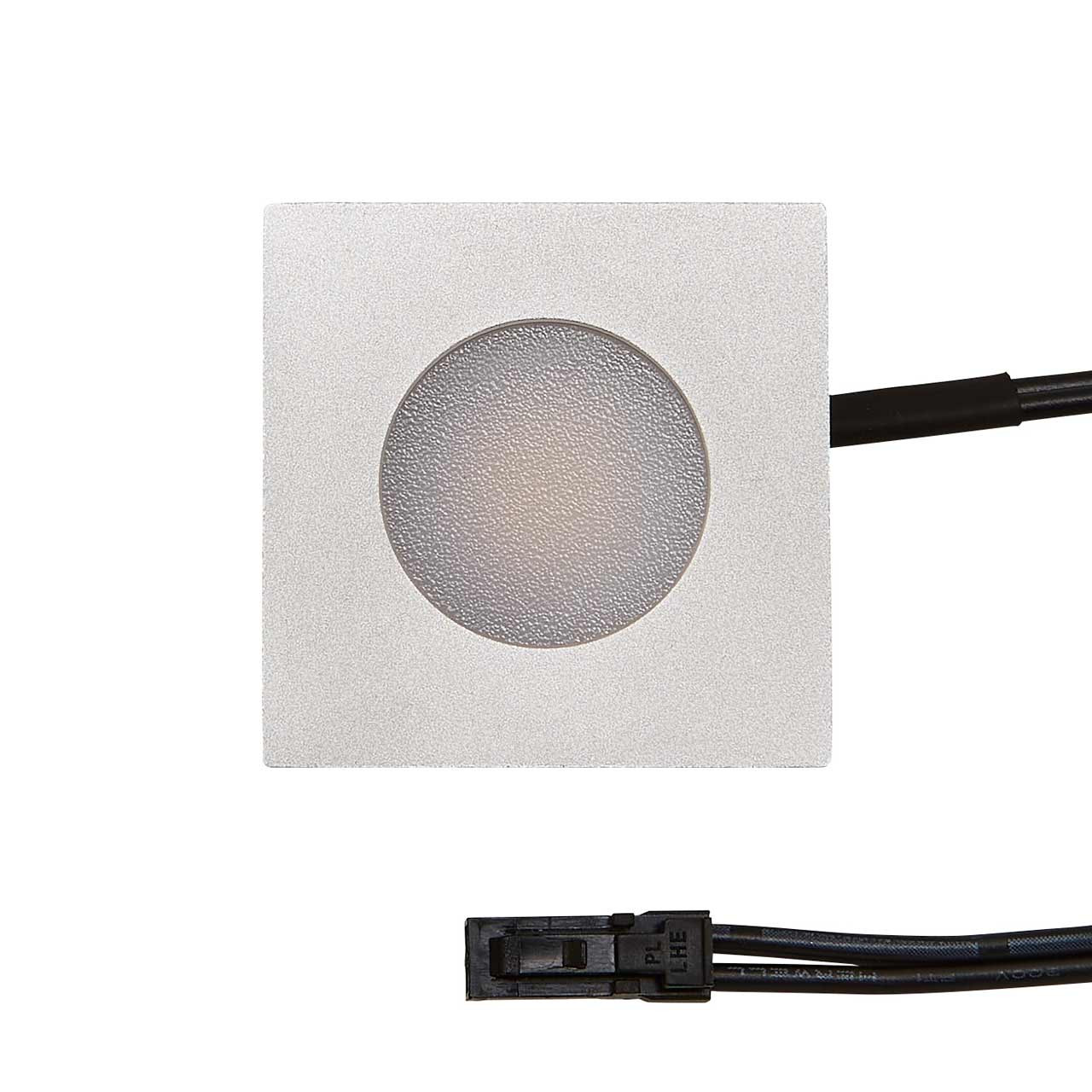 Image of Culina Konect Plug & Play 1.2W LED 35mm Square Recessed Plinth Light Warm White