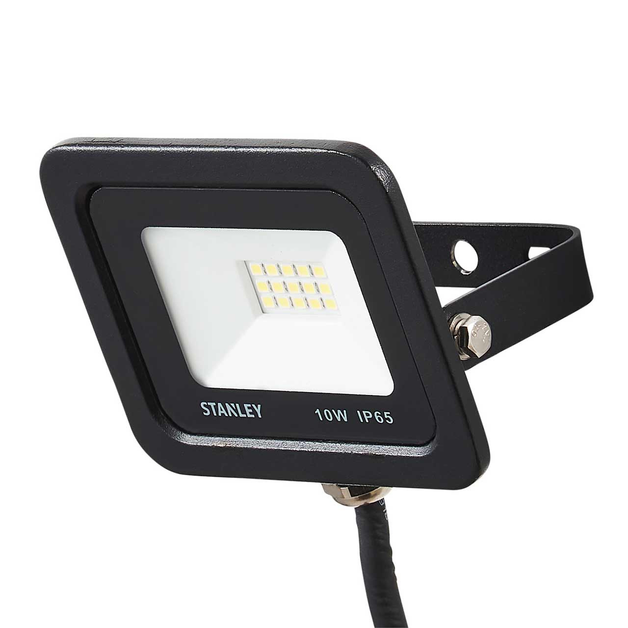 Image of Stanley 10W Slimline LED Floodlight in Black/Yellow