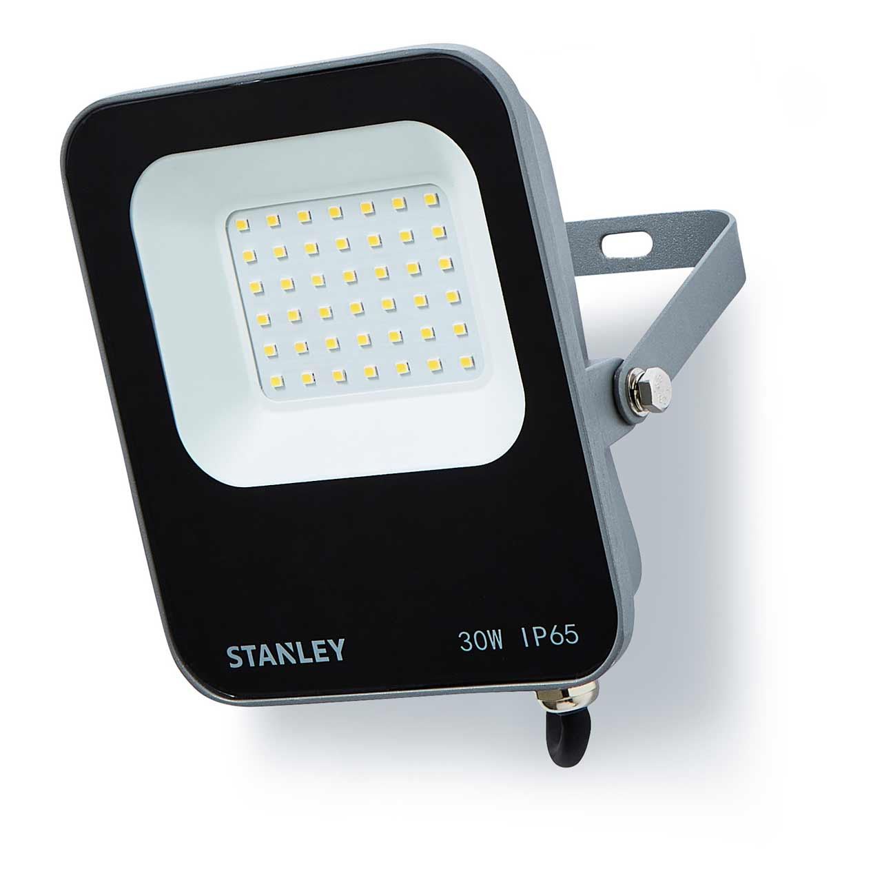 Stanley 30W LED Floodlight in Black & Anthracite