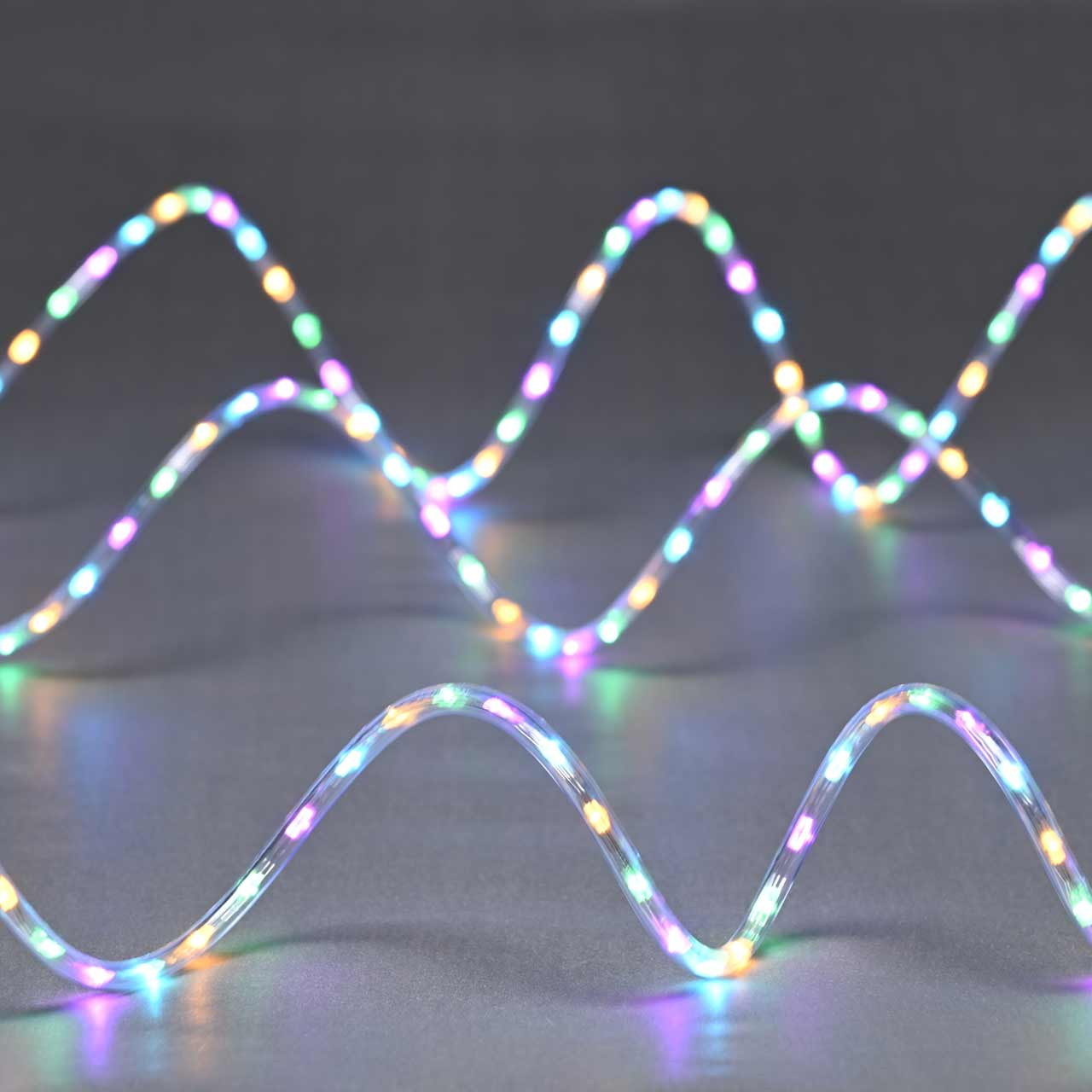 Festive 3.2m LED Snowing Effect Rope Light Multi-Coloured