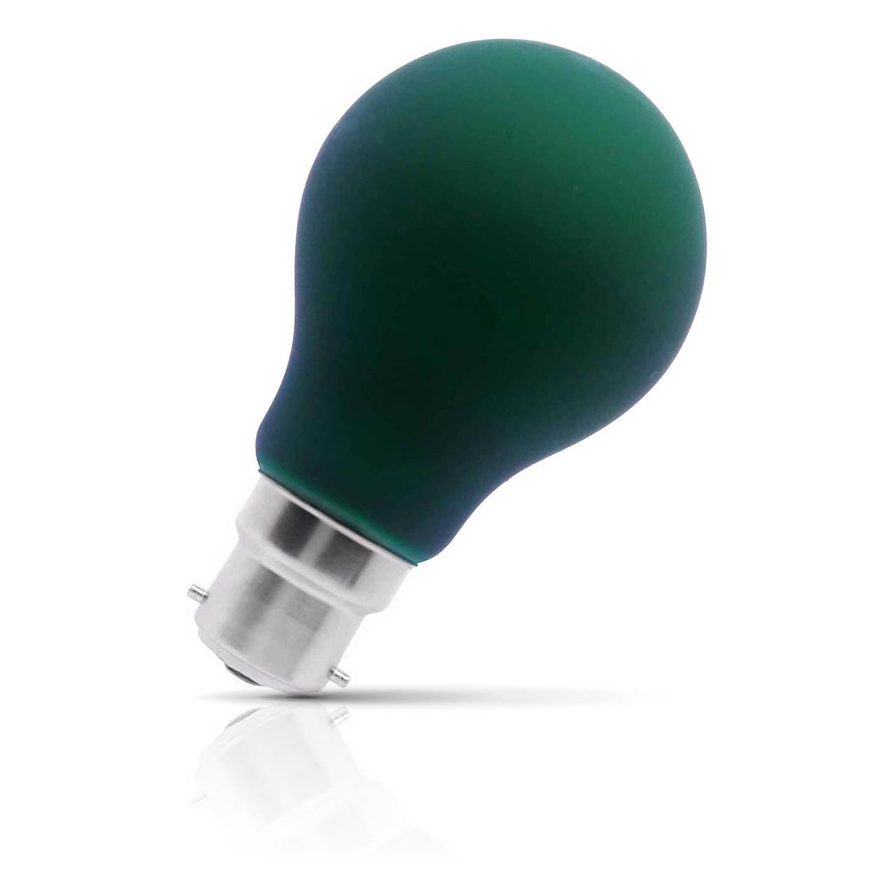 Opus GLS LED Light Bulb B22 4W Green Bayonet Coloured