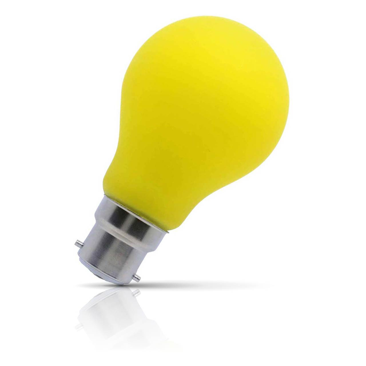 Opus GLS LED Light Bulb B22 4W Yellow Bayonet Coloured